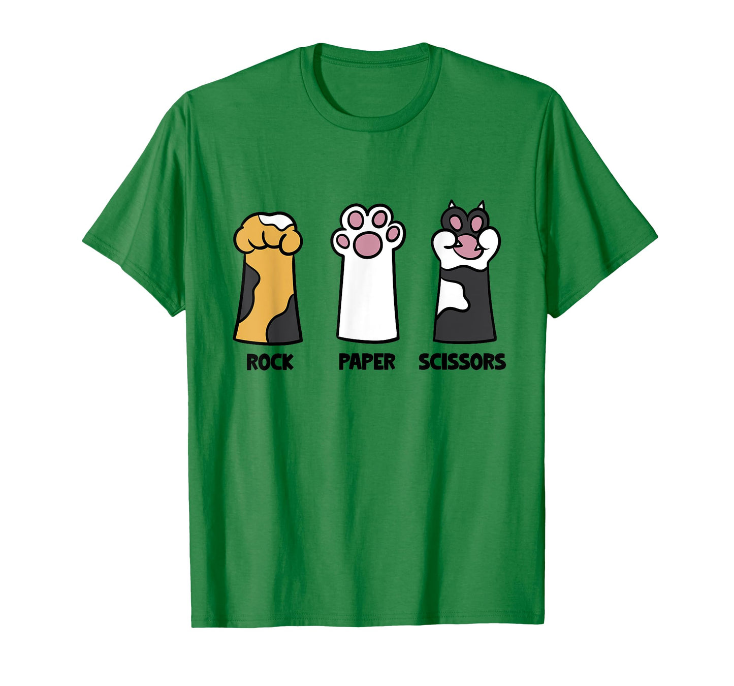 Cat Lover Cat Owner Funny Cat Rock Papers Scissors Fun Cat T-Shirt for Men Women