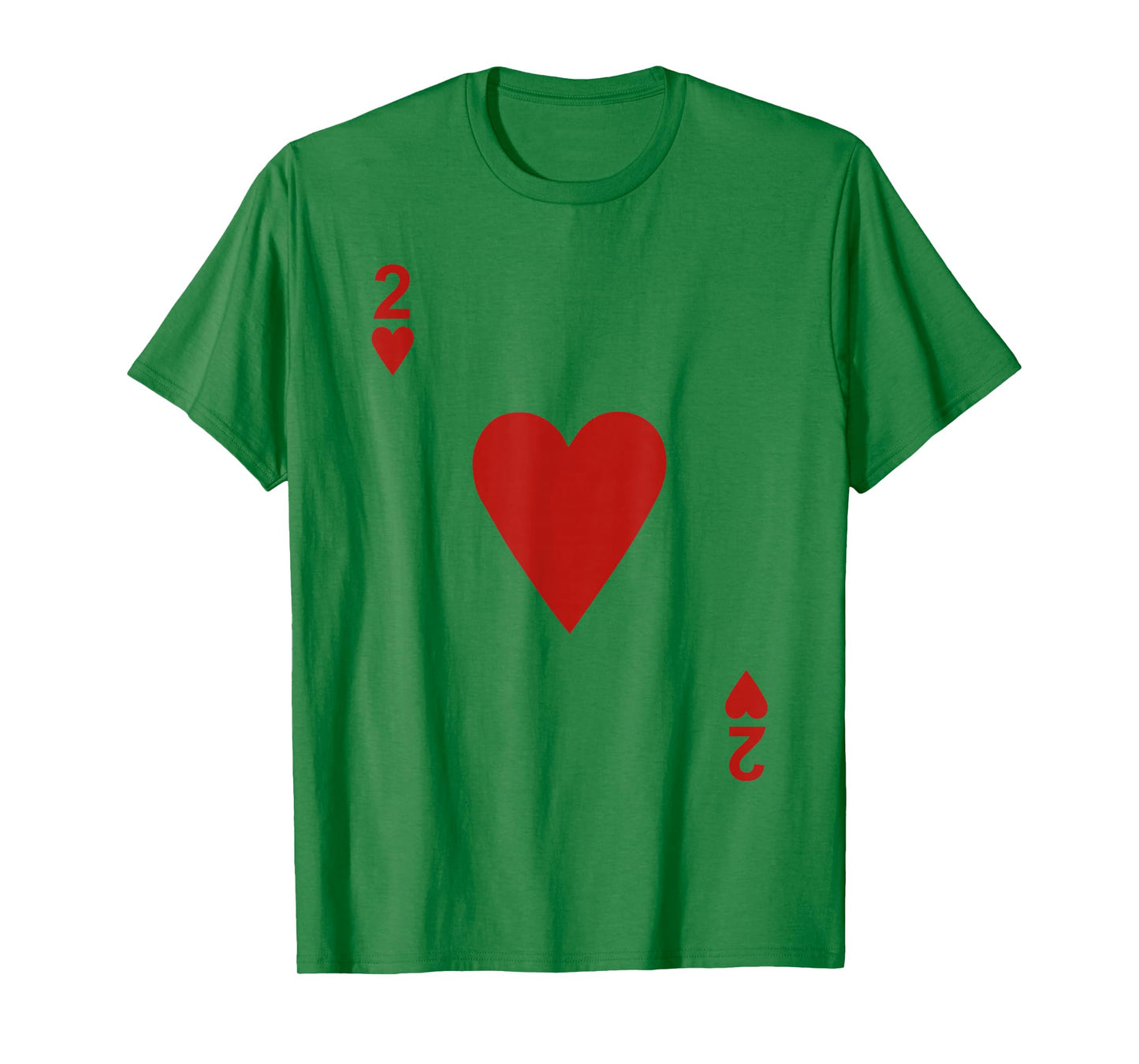 Two of hearts Tshirt Blackjack Cards Poker 21 2 Tee shirt T-Shirt