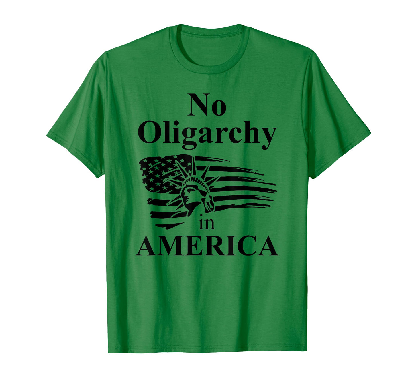 No Oligarchy in America Fight Oligarchy Flag Anti Oligarchy T-Shirt