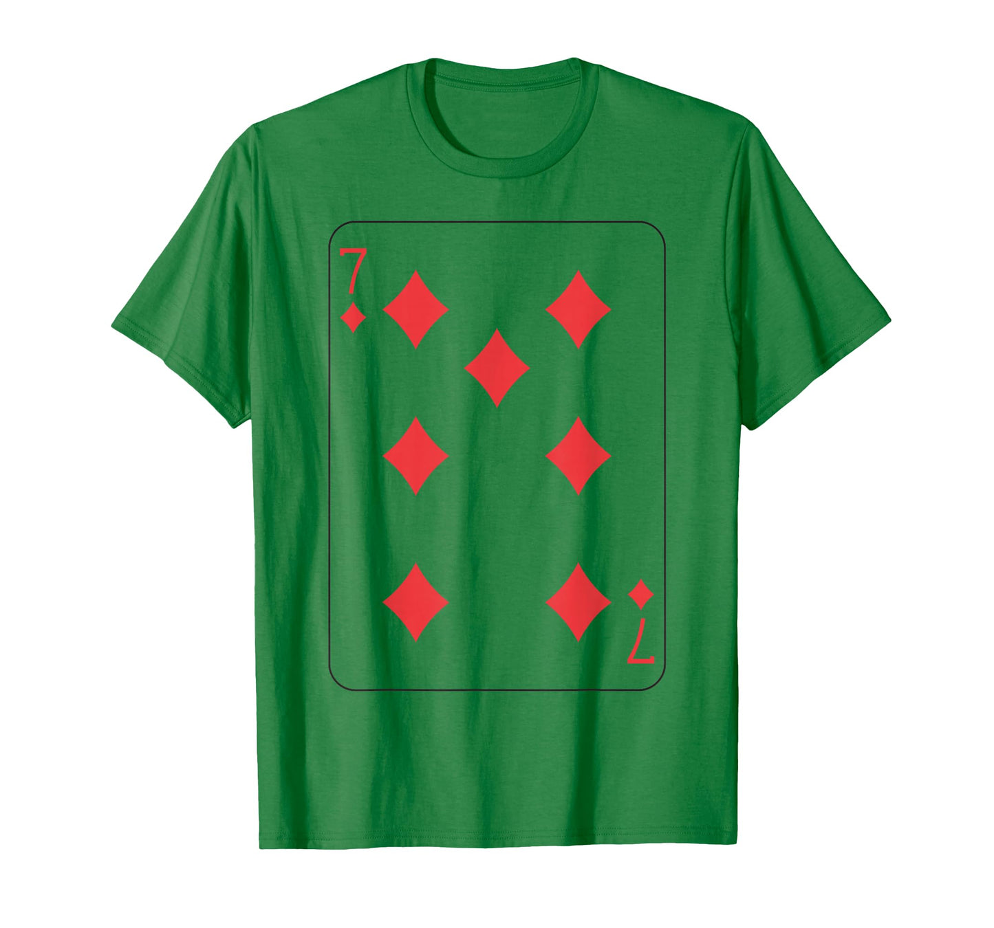 Seven of Diamonds | Deck of Cards Front and Back Costume T-Shirt