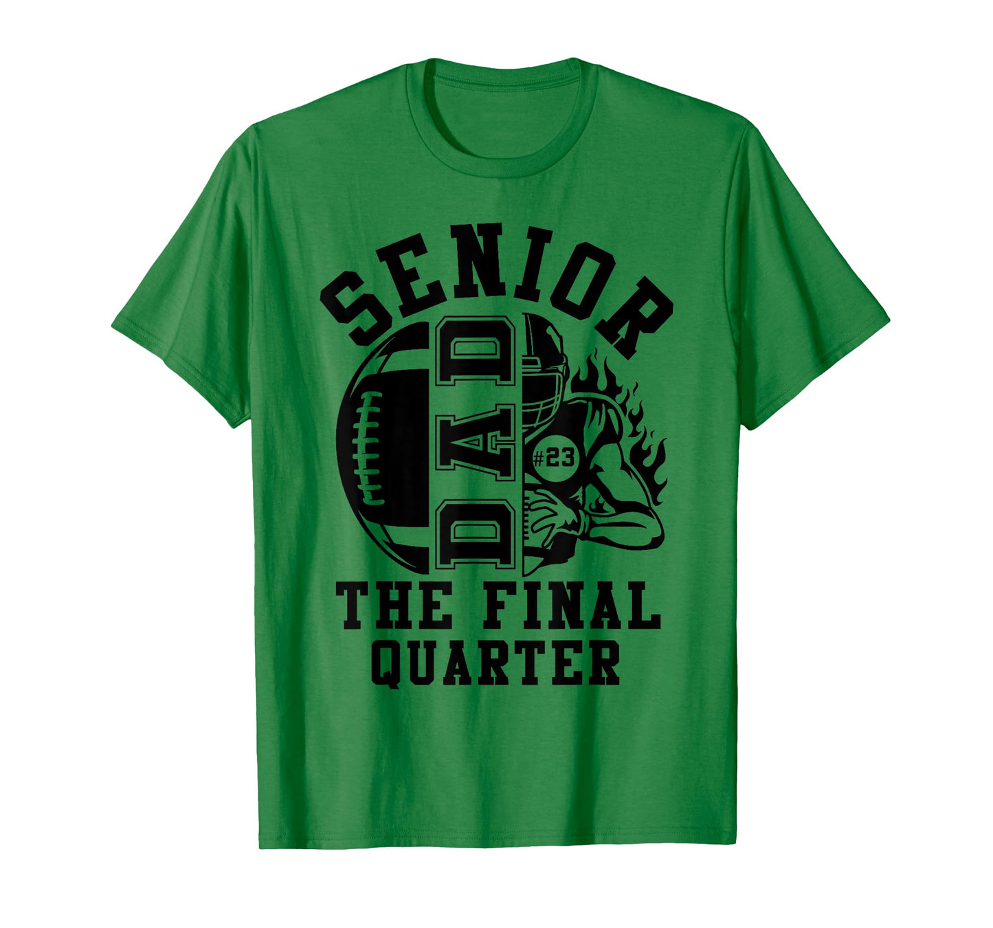 Groovy Senior Football Dad The Final Quarter Class of 2026 T-Shirt