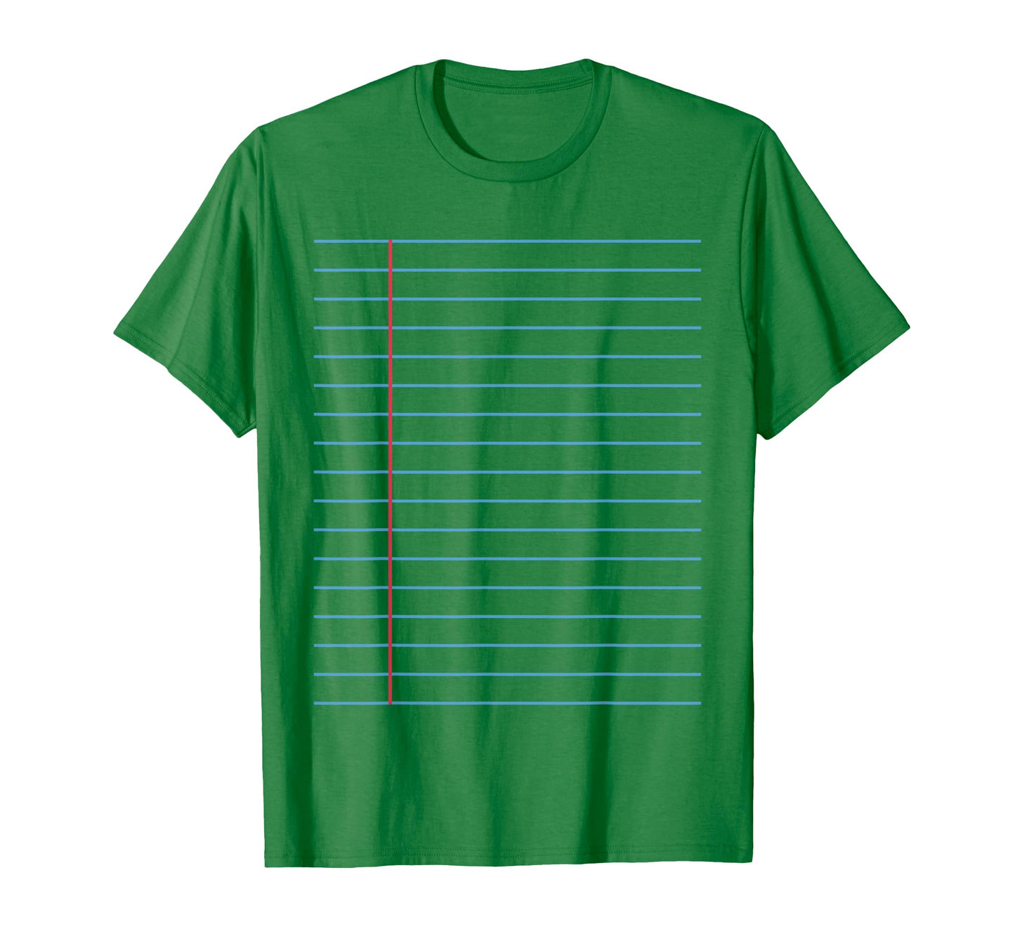 College Ruled Lined Paper Student Teacher Professor Costume T-Shirt