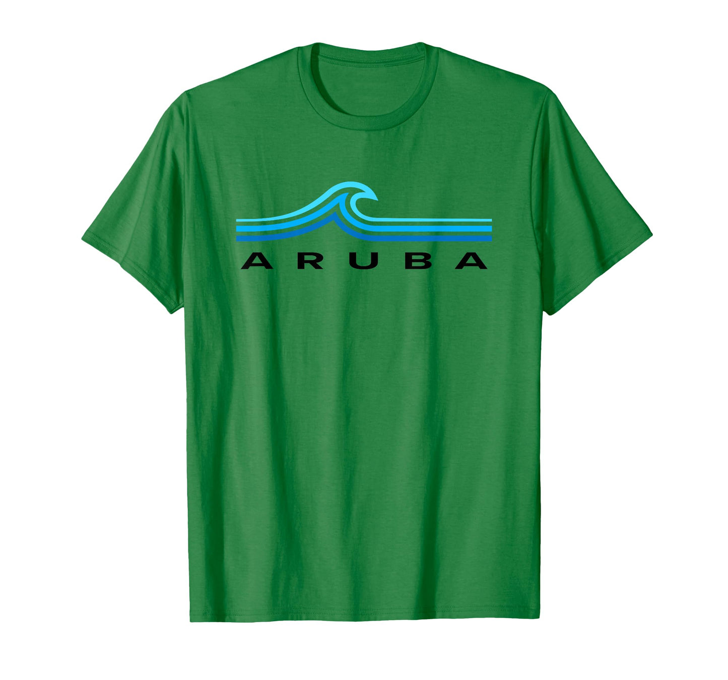 Vintage Aruba Souvenir Mens Womens Girls Boys Waves Graphic T-Shirt