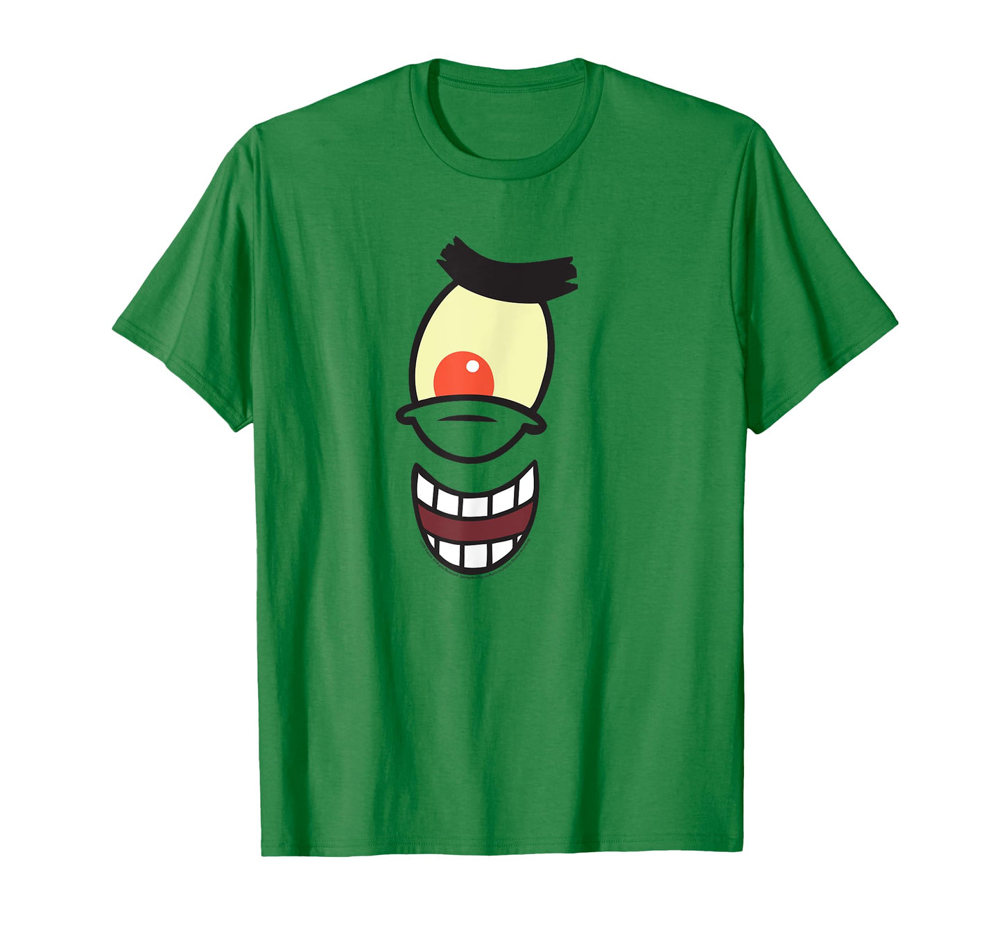 SpongeBob SquarePants Plankton Face Cartoon Costume T-Shirt