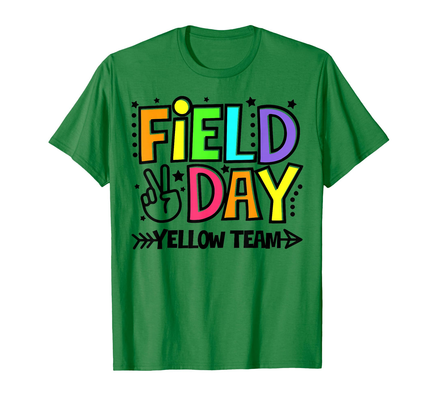 Field Day Yellow Team Funny For Teacher Kids Field Day Games T-Shirt