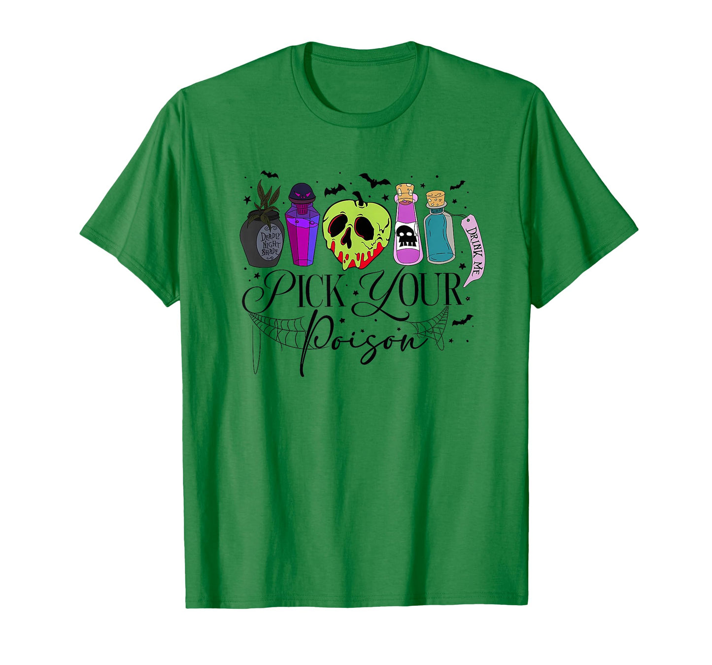 Pick Your Poison Happy Halloween Day Party Spooky Funny T-Shirt