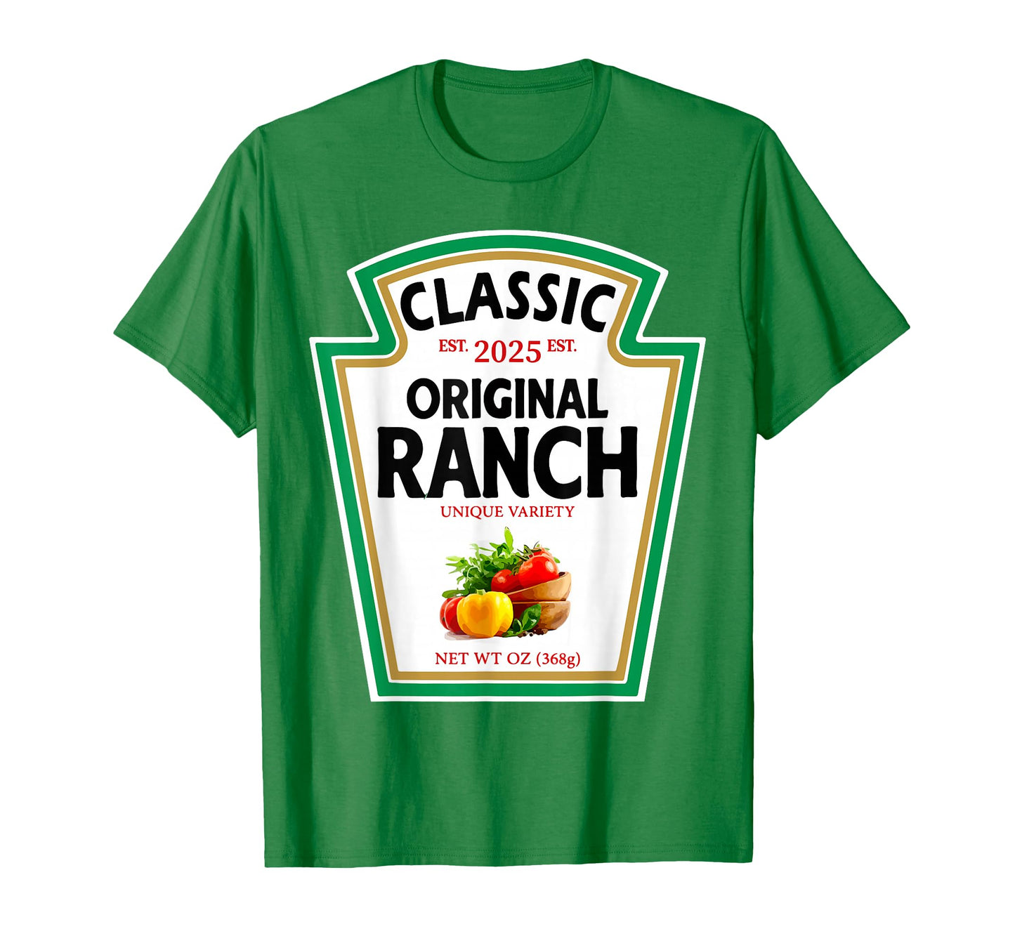 Ranch Sauce Green Salad Dressing Condiment DIY Halloween T-Shirt