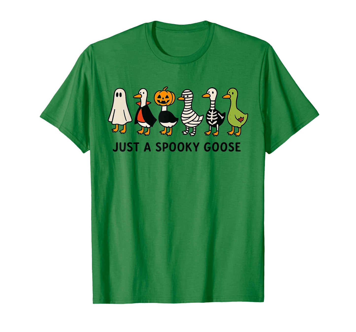 Halloween Goose Costume Funny Cartoon Spooky Animal Tee Kids T-Shirt