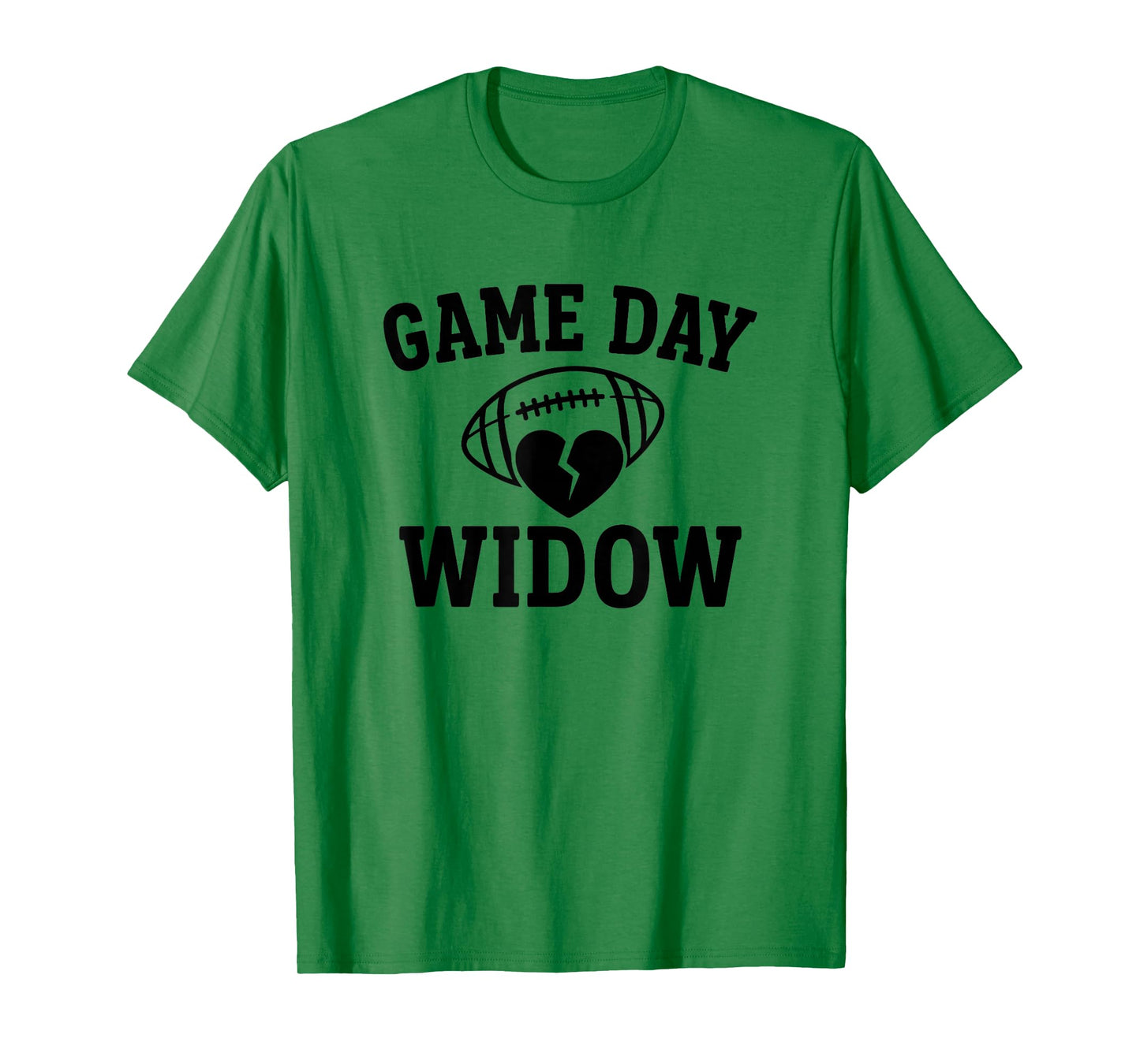 Game Day Widow Funny Football Sports Wife T-Shirt