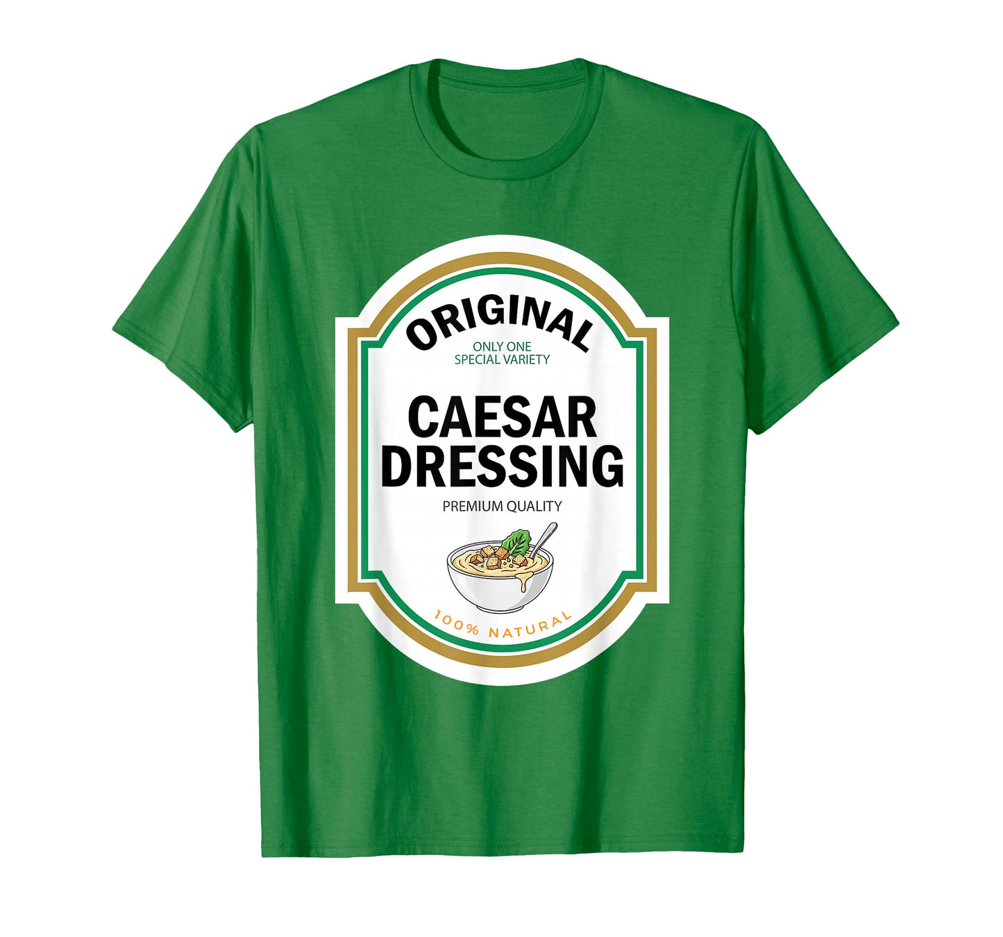 Caesar Dressing Salad Halloween Funny Matching Costume Label T-Shirt