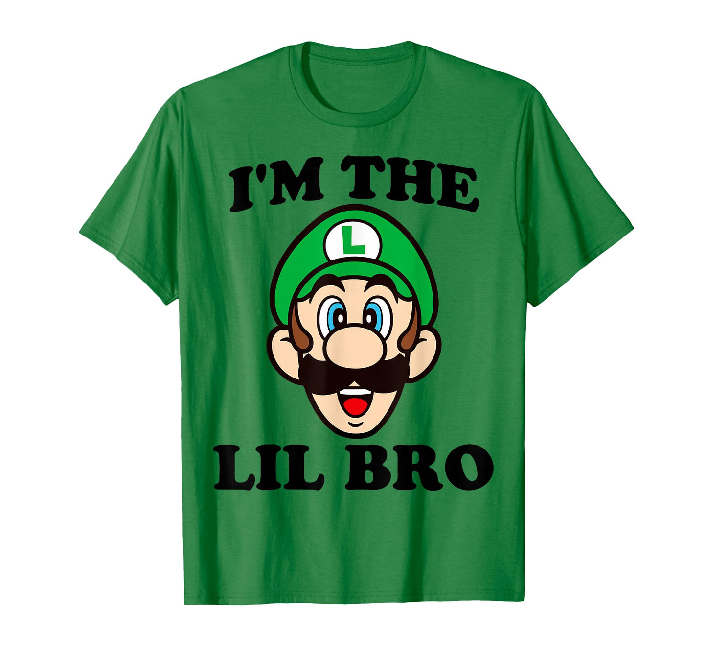 Super Mario Luigi I'm The Lil Bro Portrait T-Shirt