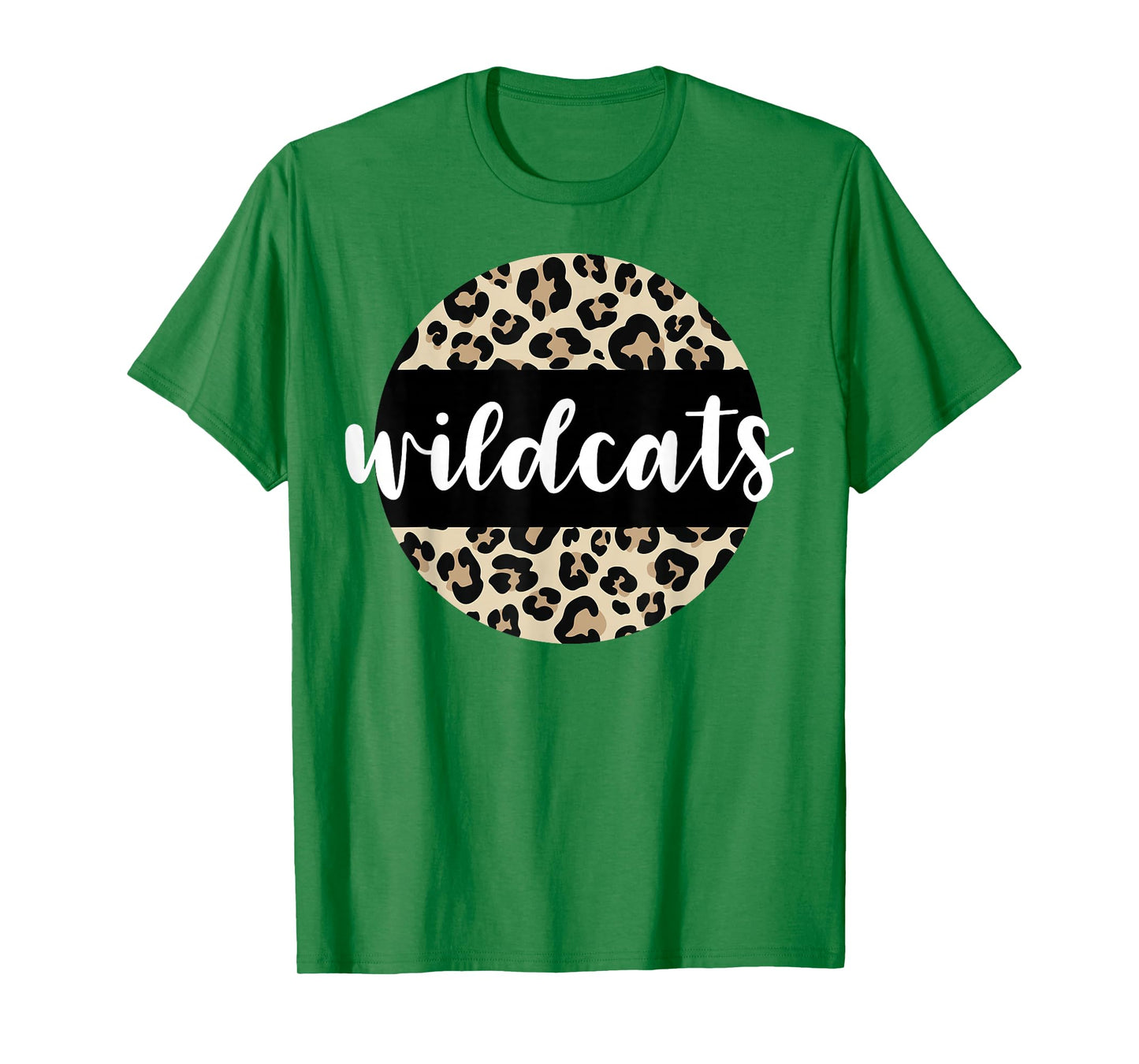Leopard Print Wildcats Team Mascot School Spirit Game Night T-Shirt