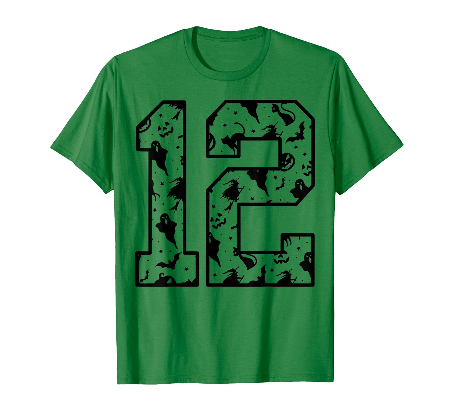Orange and Black #12 Cute Halloween Pattern Number 12 T-Shirt