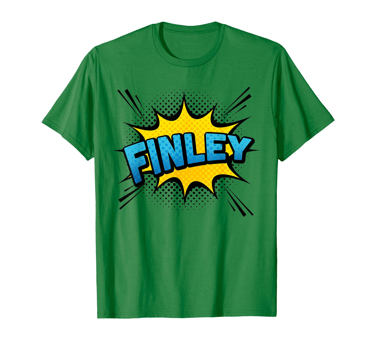 FINLEY - Boys Name Superhero Style T-Shirt