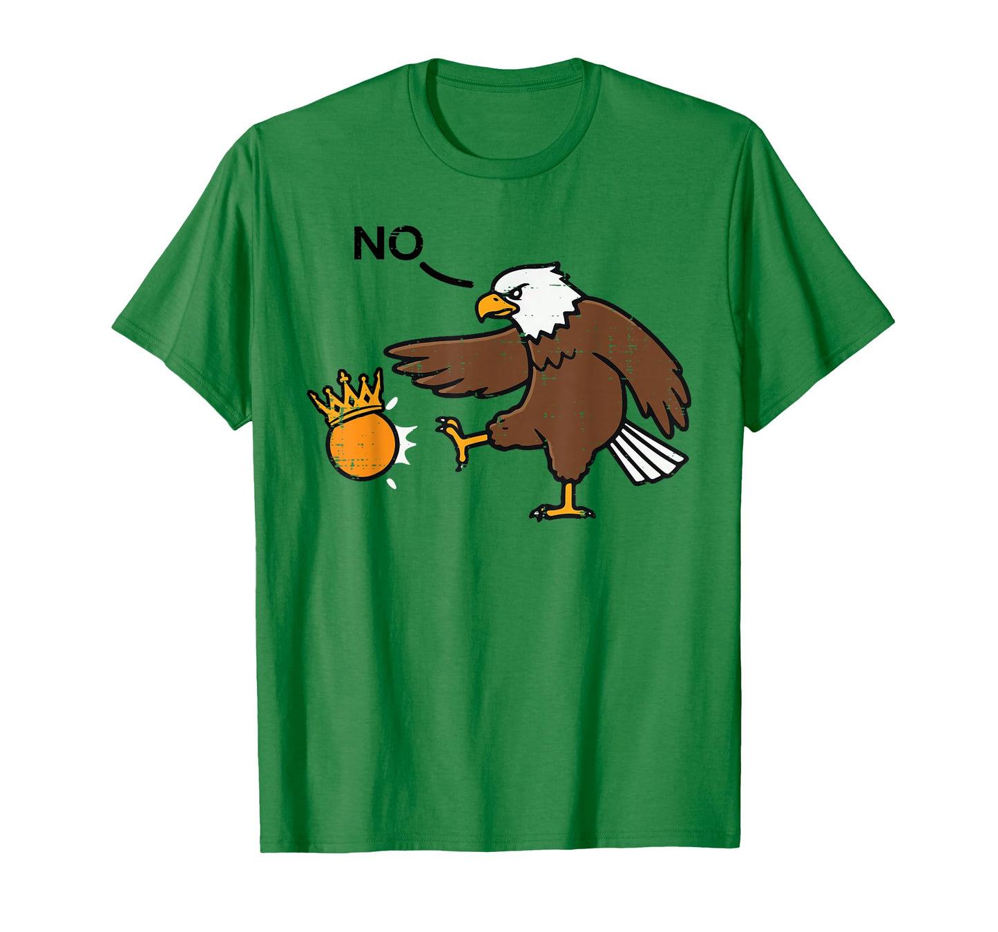 Resist Bald Eagle Kicking Crown No Protest Men Women Kids T-Shirt