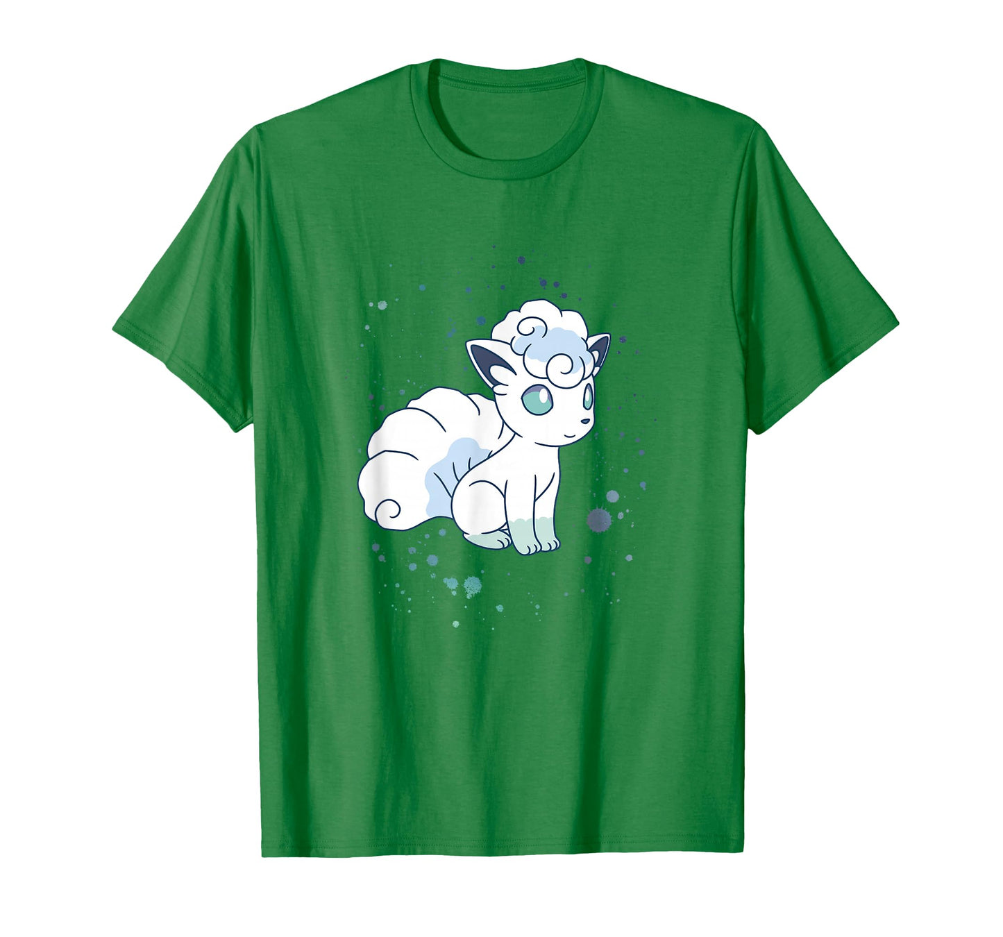 Pokémon Alolan Vulpix Winter Watercolor Portrait T-Shirt