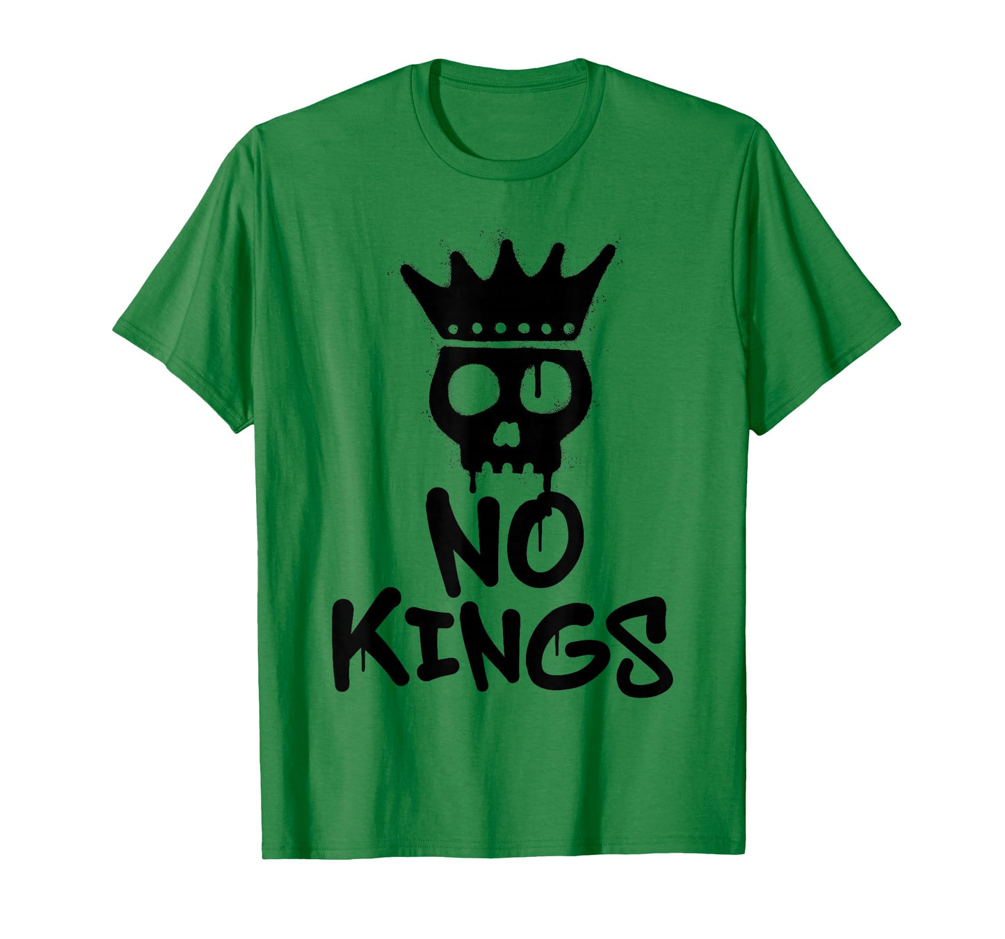 No Kings Day 2025 Protest Sign Skull Nope Men Women Kids T-Shirt