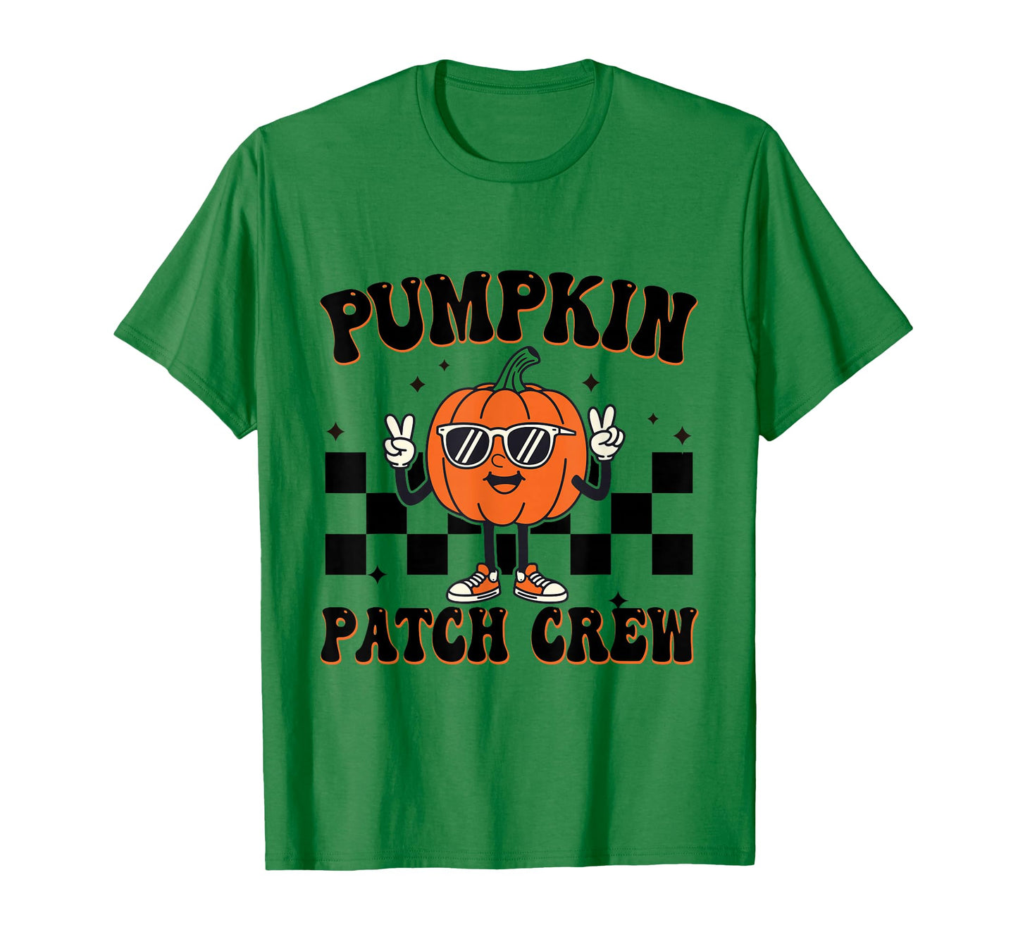 Pumpkin Patch Crew Matching Family Halloween Groovy T-Shirt