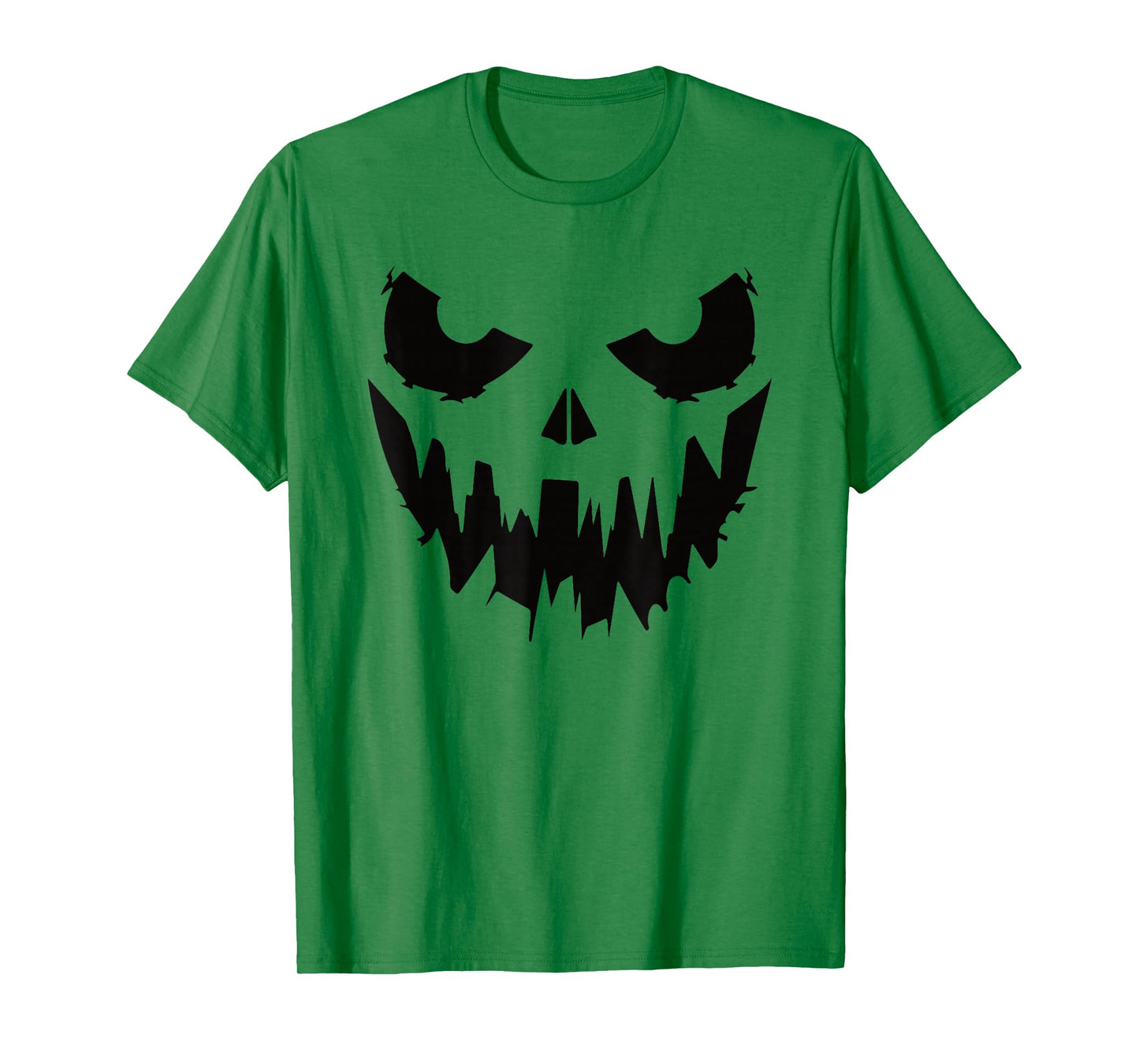 Scary Pumpkin Face Jack O Lantern Halloween Men Women Kids T-Shirt