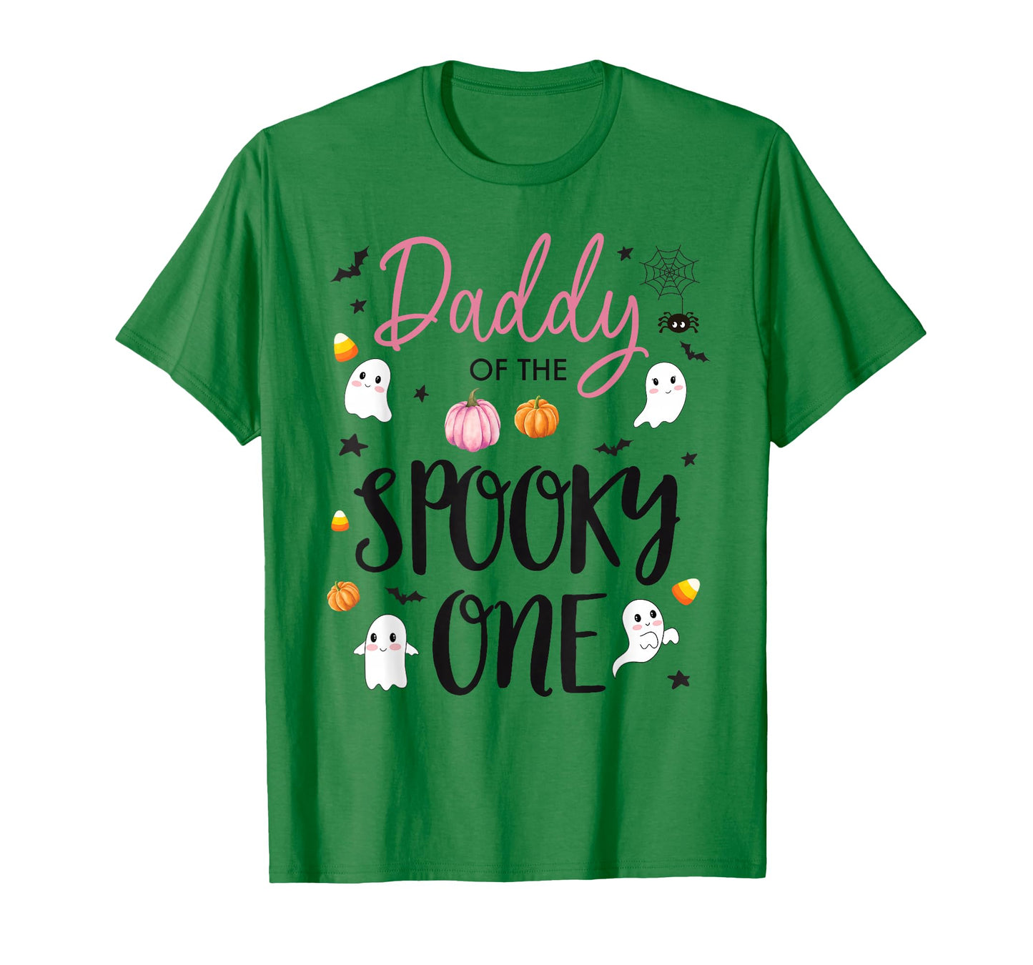 Daddy of The Spooky One Girl 1st Birthday Pink Halloween T-Shirt