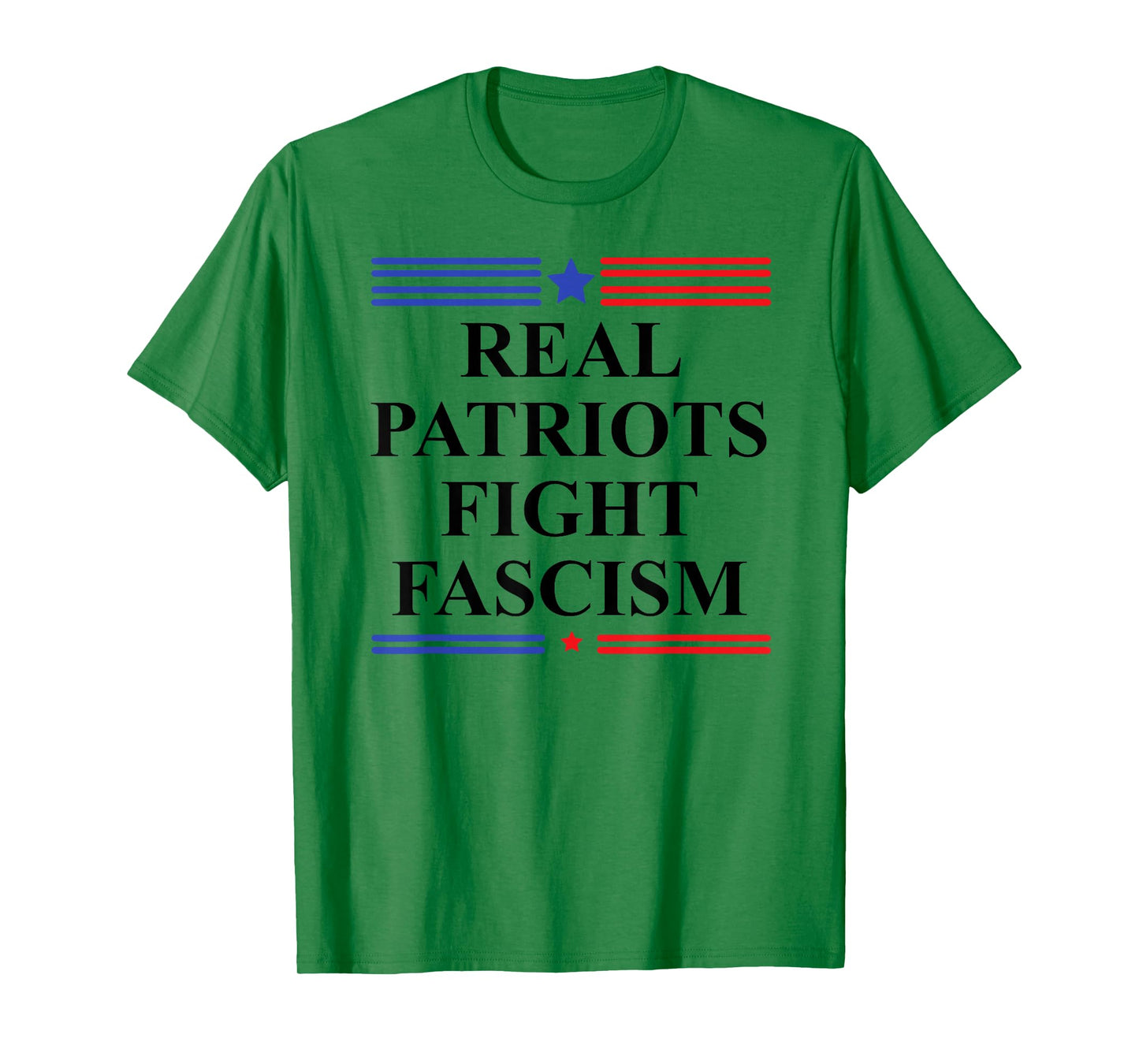 Real Patriots Fight Fascism Resist No Kings US Pro Democracy T-Shirt