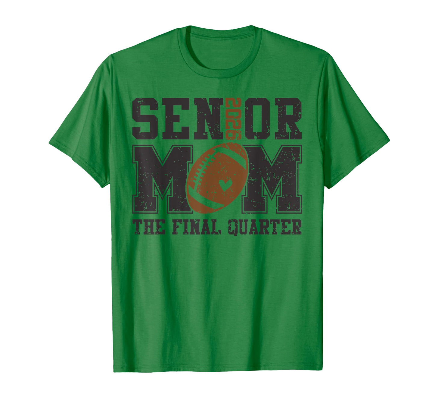 Senior Football Mom Football Mama Game Day Class of 2026 T-Shirt
