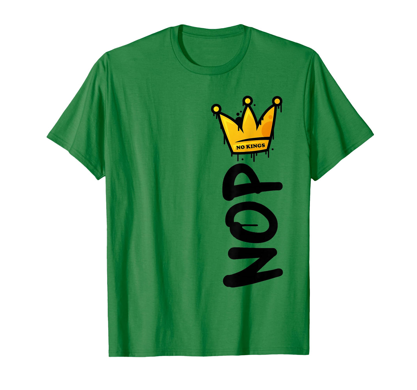 No Kings Day 2025 Protest Sign Vertical Nope Men Women Kids T-Shirt