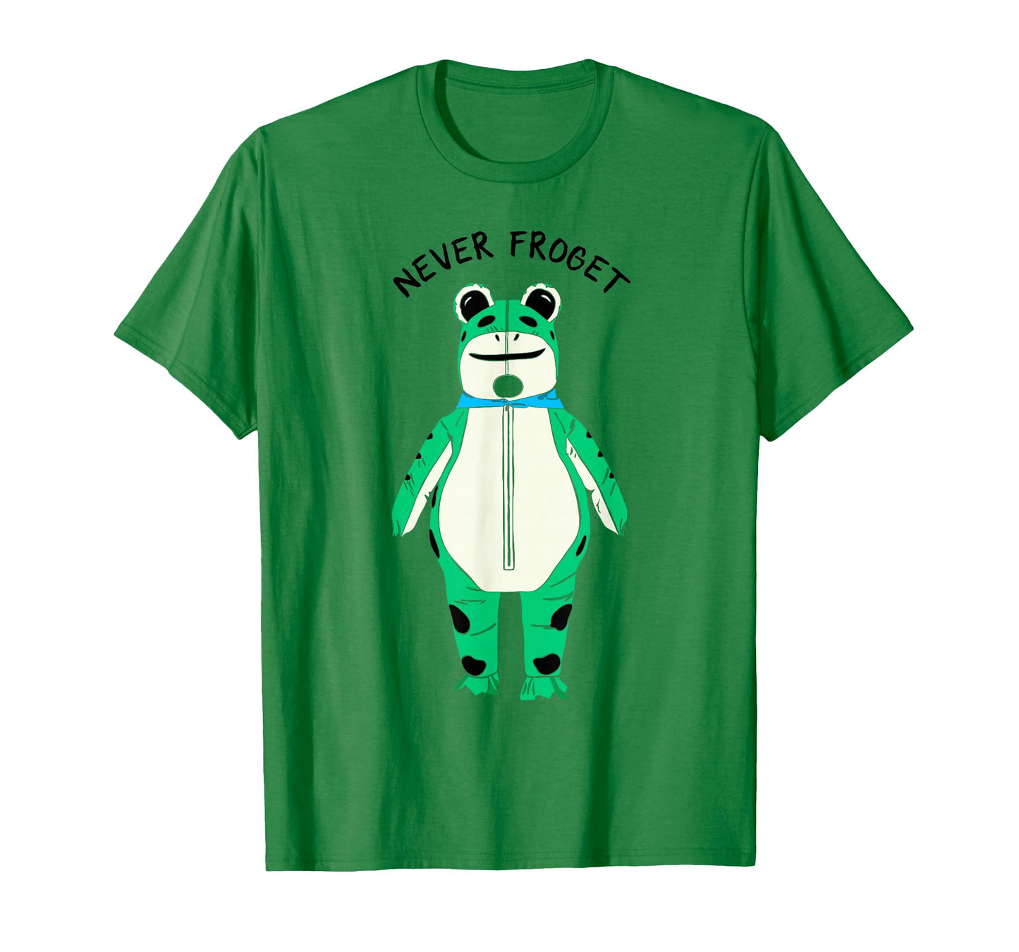 Never Froget Inflatable Frog Costume Graphic T-Shirt