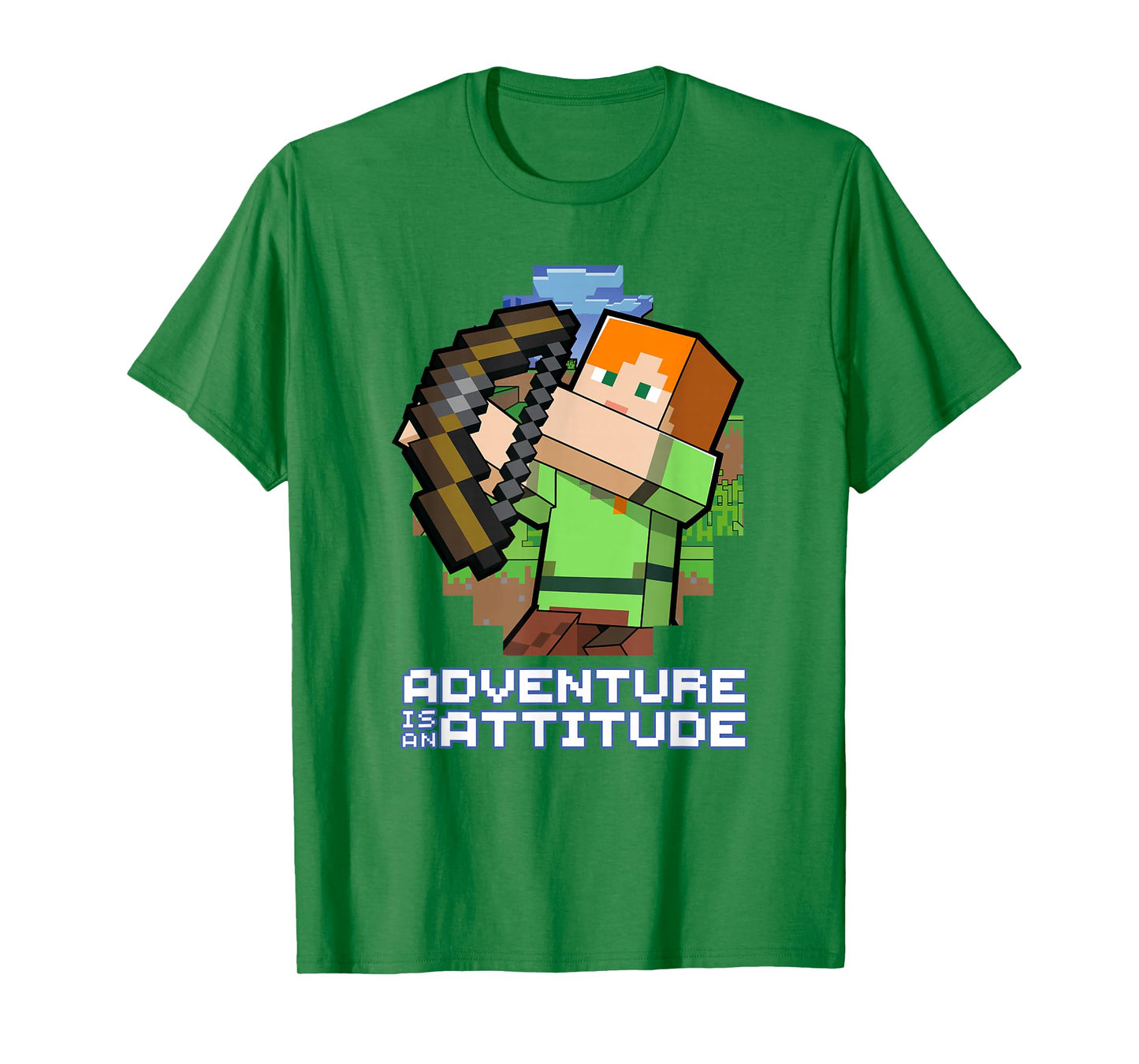 Minecraft Alex Adventure Is An Attitude Graphic Blocks T-Shirt