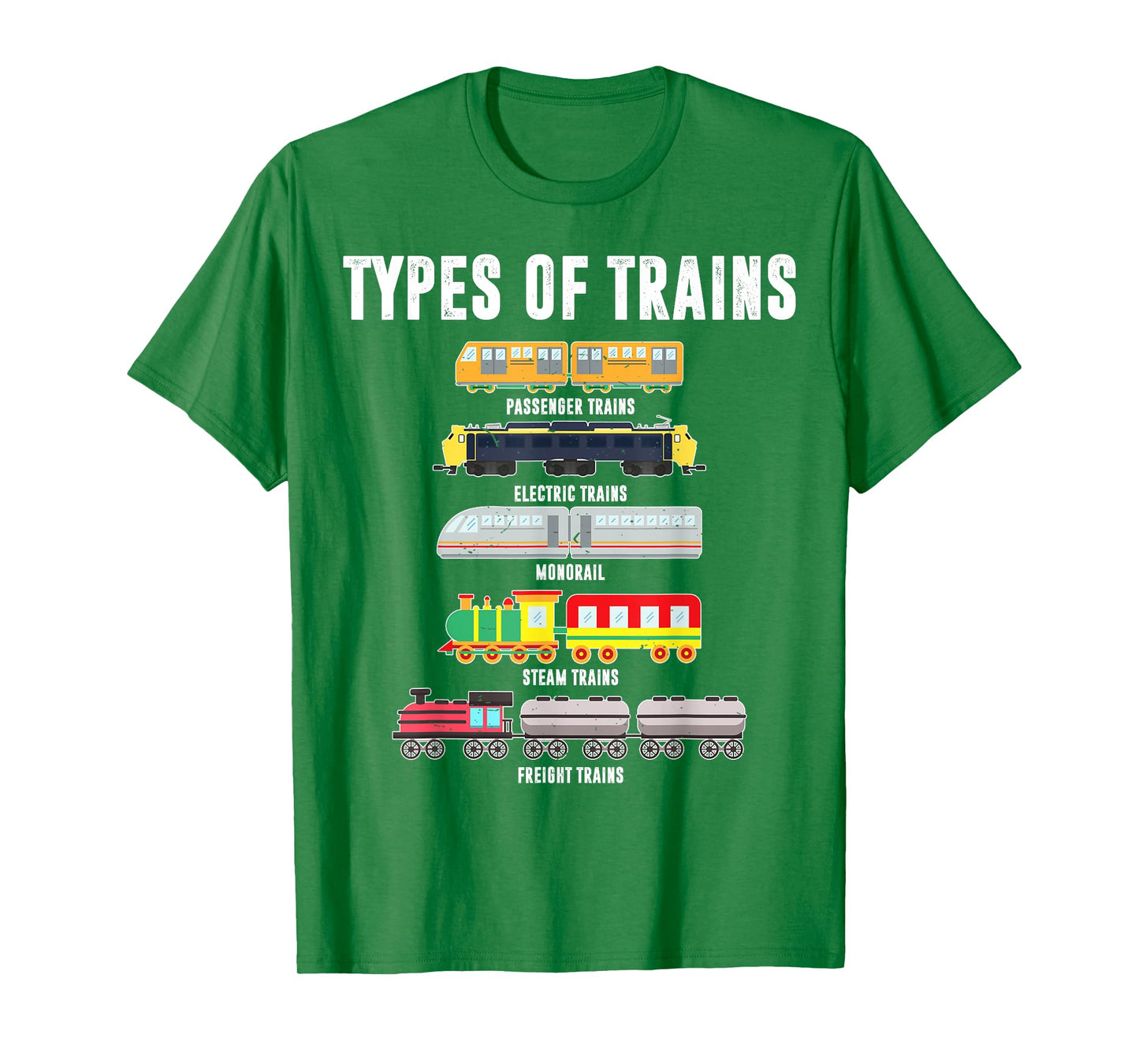Types of Trains Shirt Toddler Boy Locomotive Railroad Baby T-Shirt