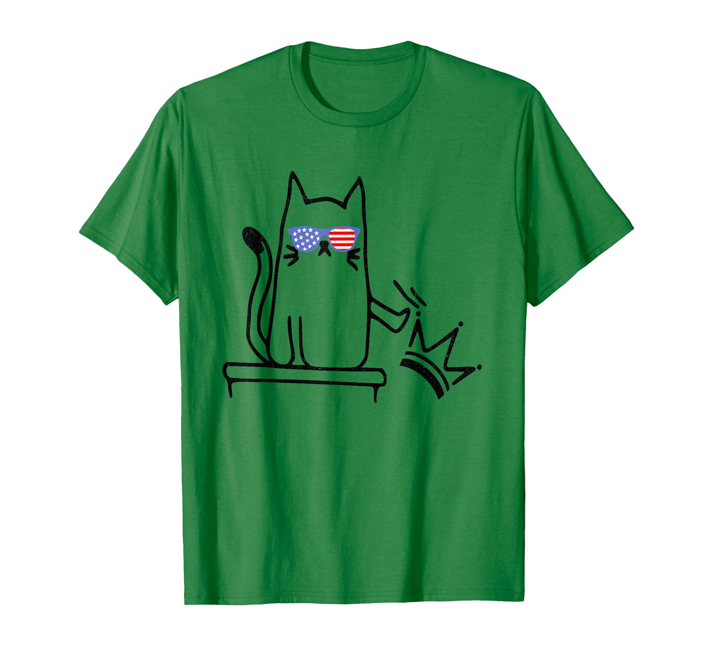 Cat No Kings in America Funny Political Cat Lady T-Shirt