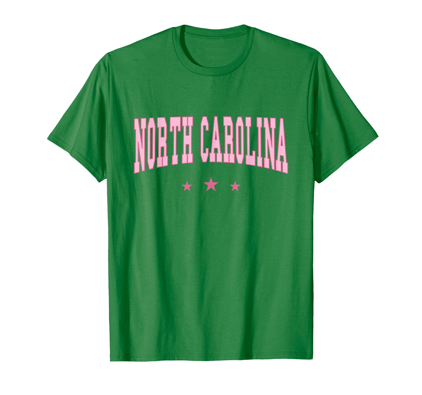 North Carolina - Varsity Pink - Throwback Design - Classic T-Shirt