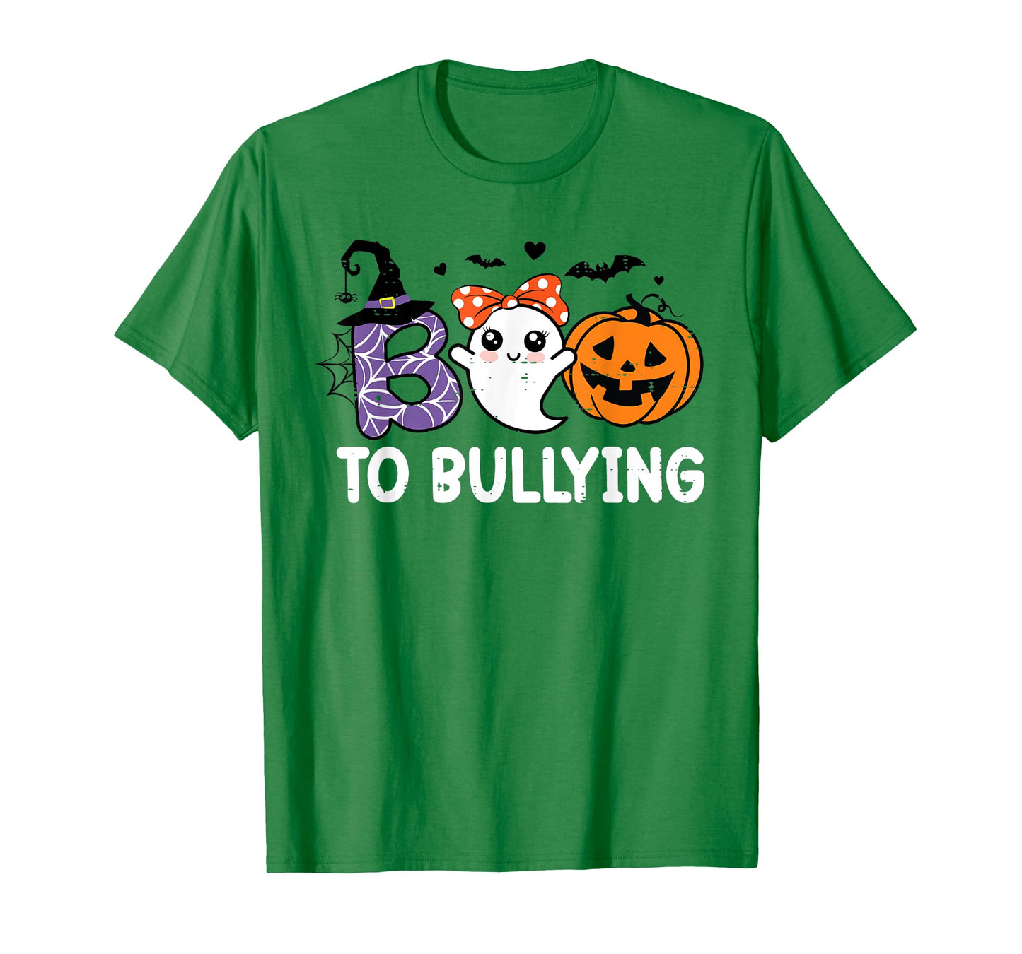 Boo To Bullying Ghost Pumpkin Anti Bullying Unity Day Orange T-Shirt