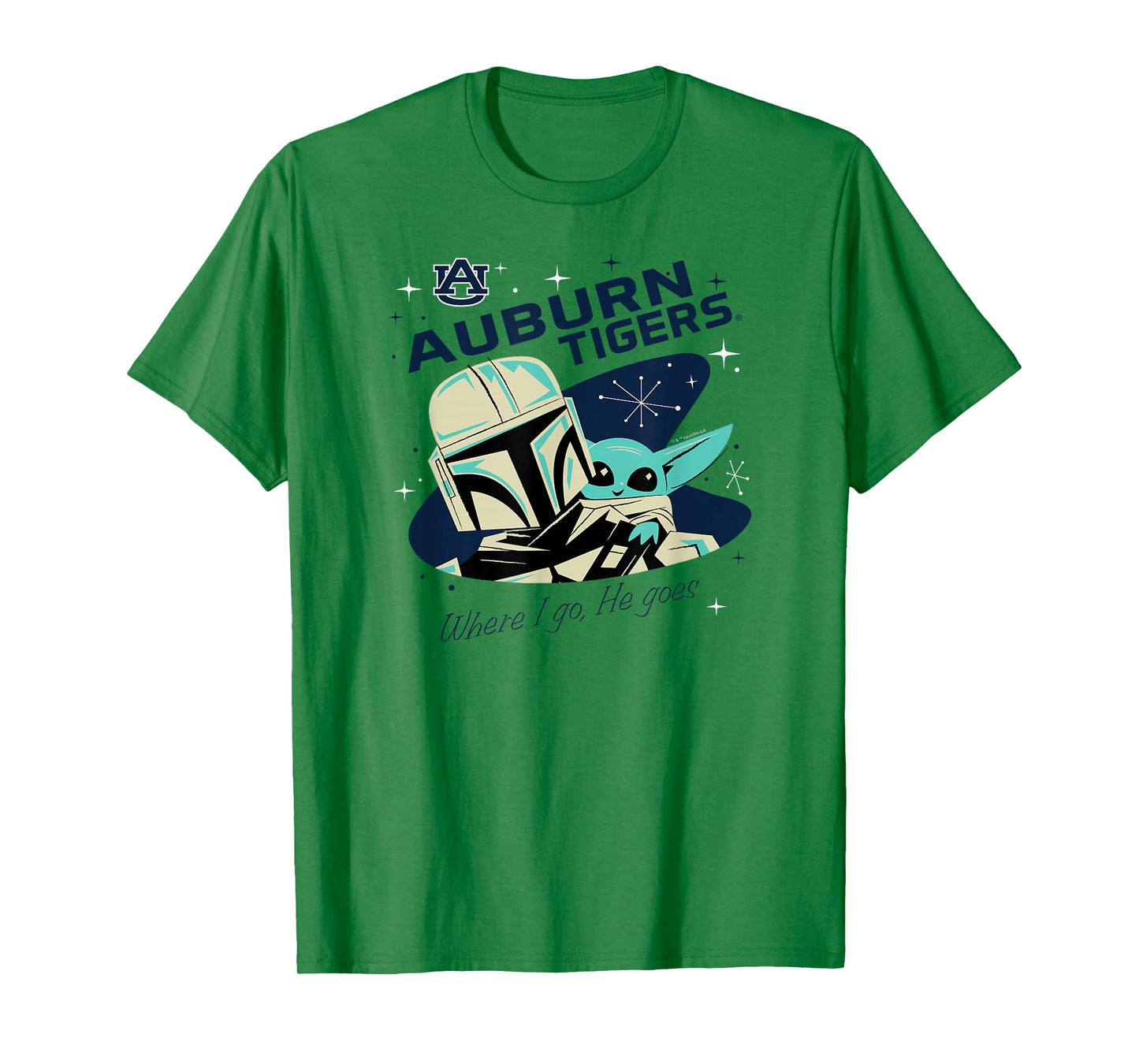 Auburn Tigers Star Wars Mandalorian Orange T-Shirt