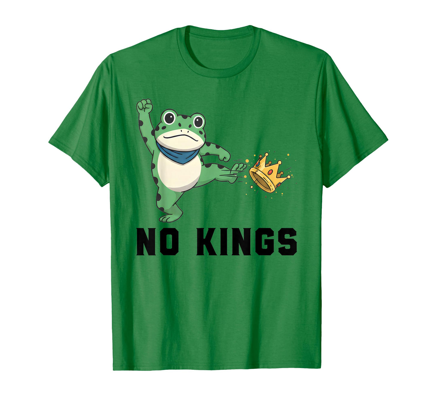 NO Kings Portland Frog Protest Slogan - Resist Statement USA T-Shirt