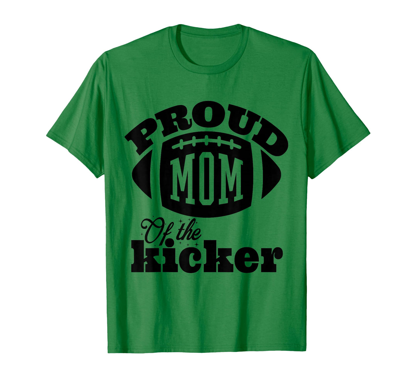 Proud mom of a Kicker Silouhette , Family Funny football T-Shirt