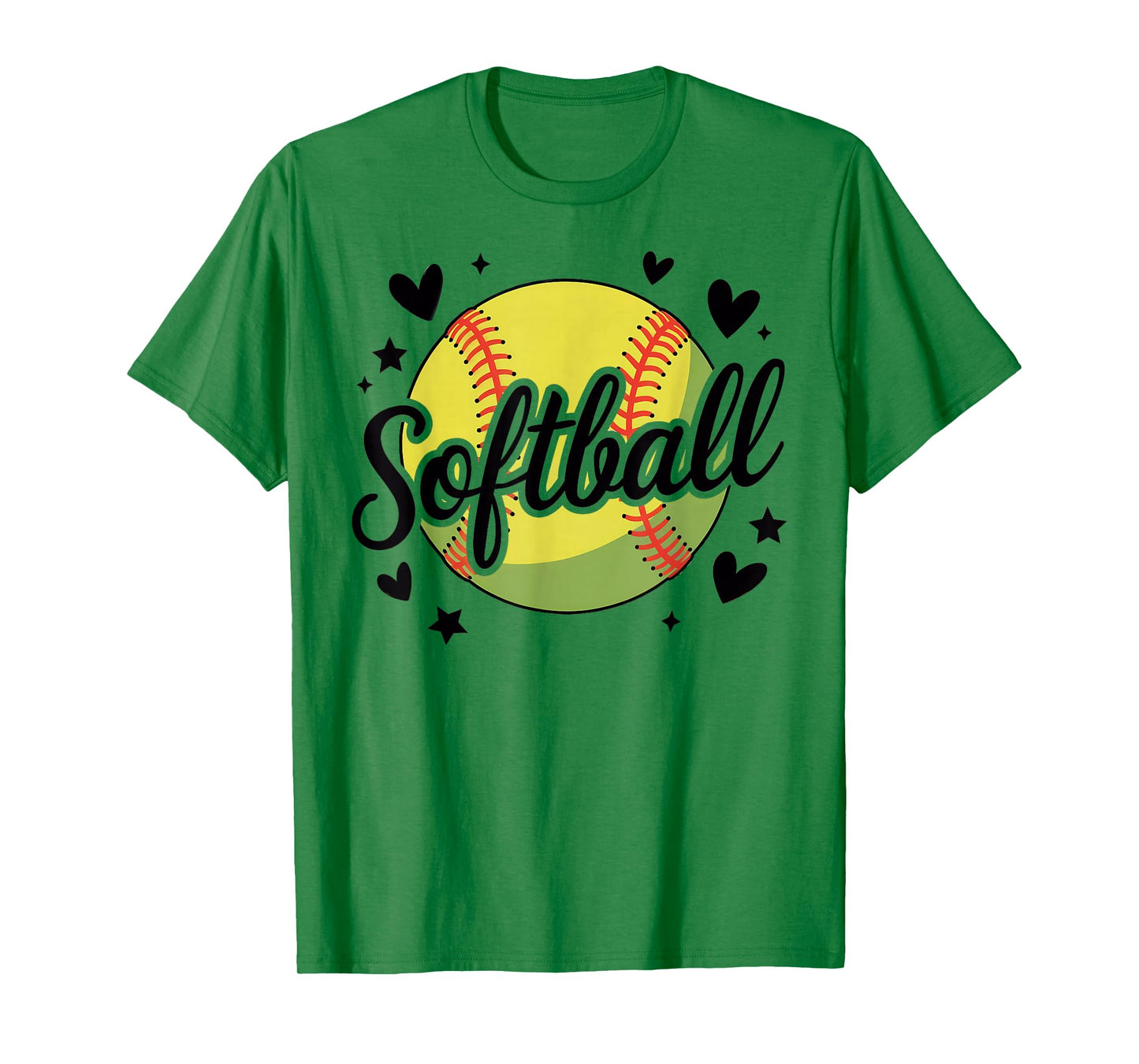 Girls Softball Cute Youth Fastpitch Player T-Shirt