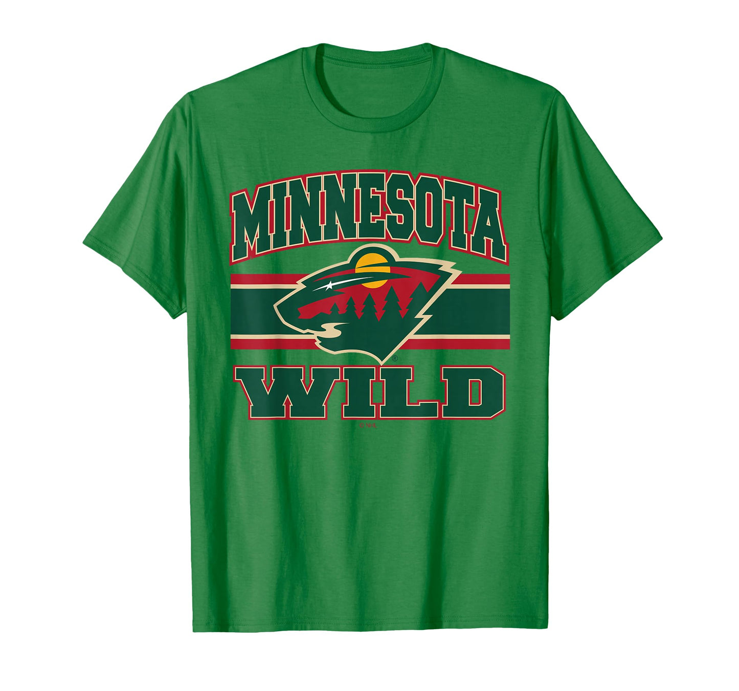 Minnesota Wild Stripe Gray Officially Licensed T-Shirt
