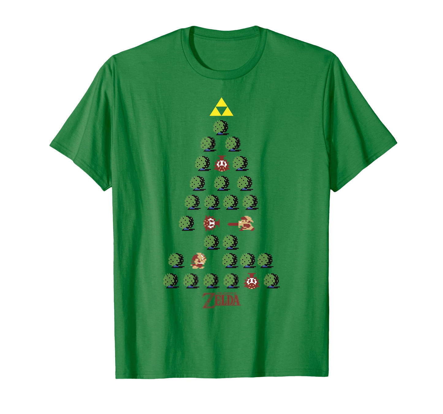 The Legend of Zelda 8-Bit Christmas Tree T-Shirt