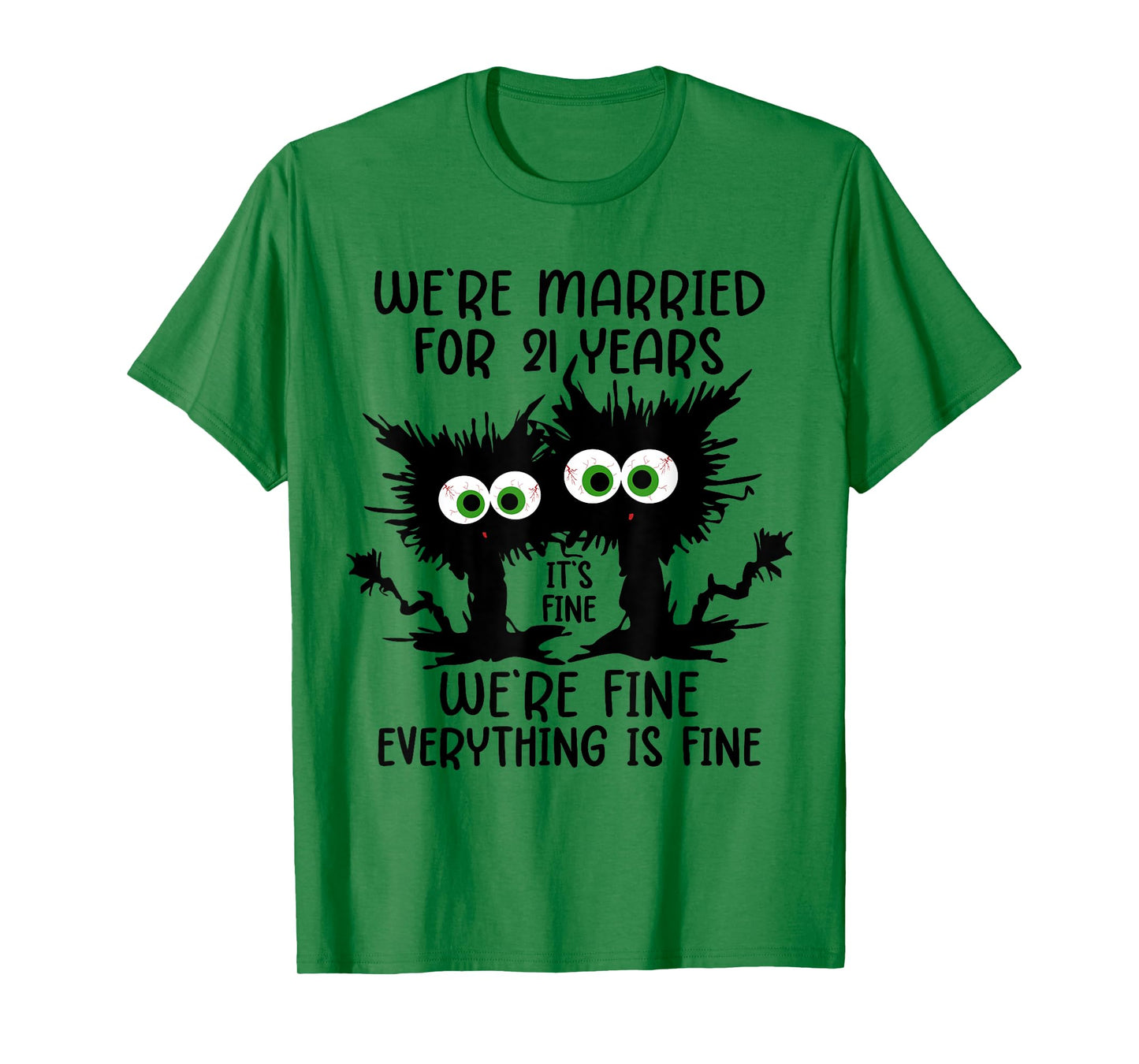 Nickel Wedding We're Married For 21 Years T-Shirt