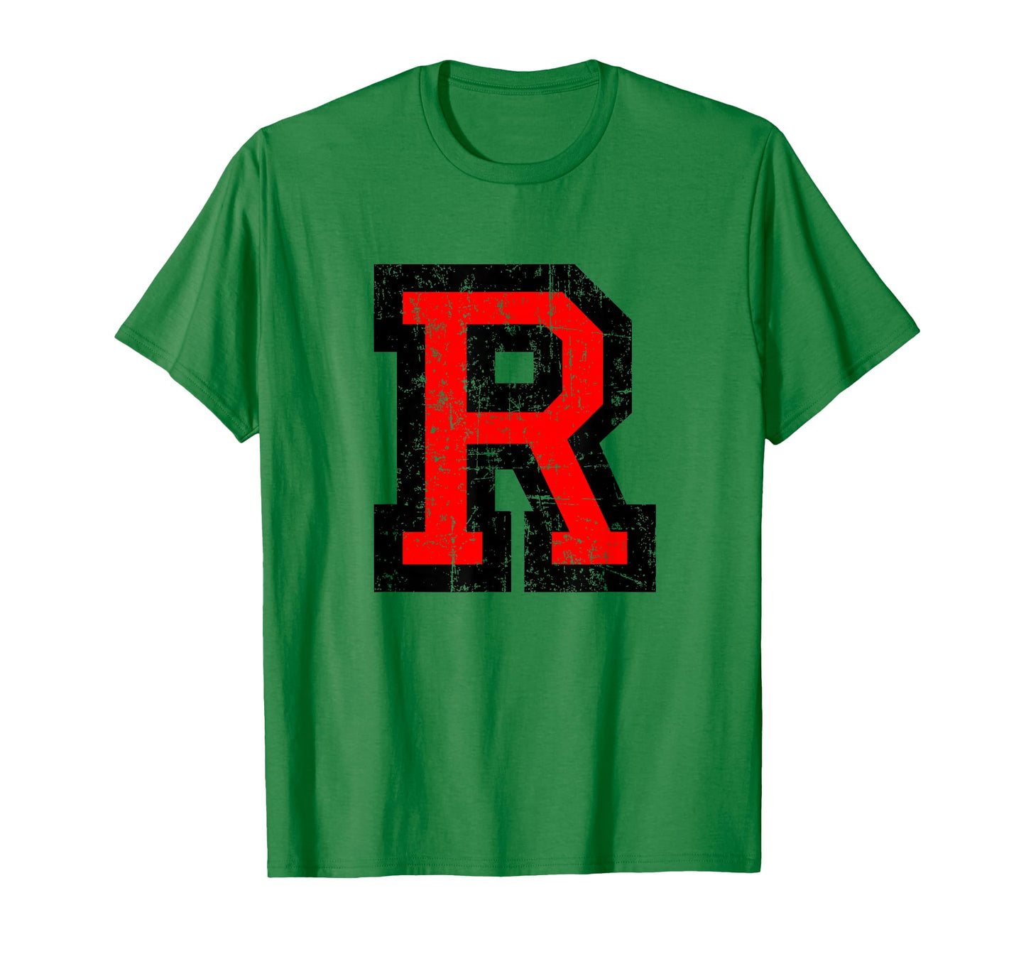 Letter R (Vintage Black-Red) R T-Shirt
