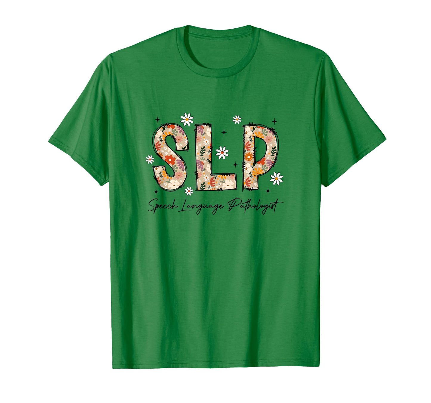 Speech Therapy Retro Flower Speech Language Pathologist Slp T-Shirt