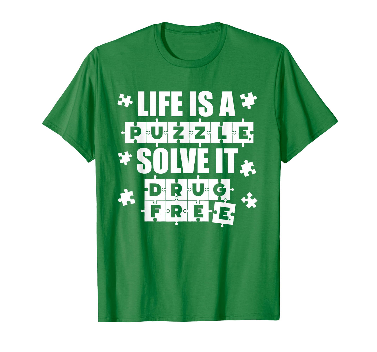 Puzzle Red Ribbon Week 2025 Red Ribbon Week Awareness T-Shirt