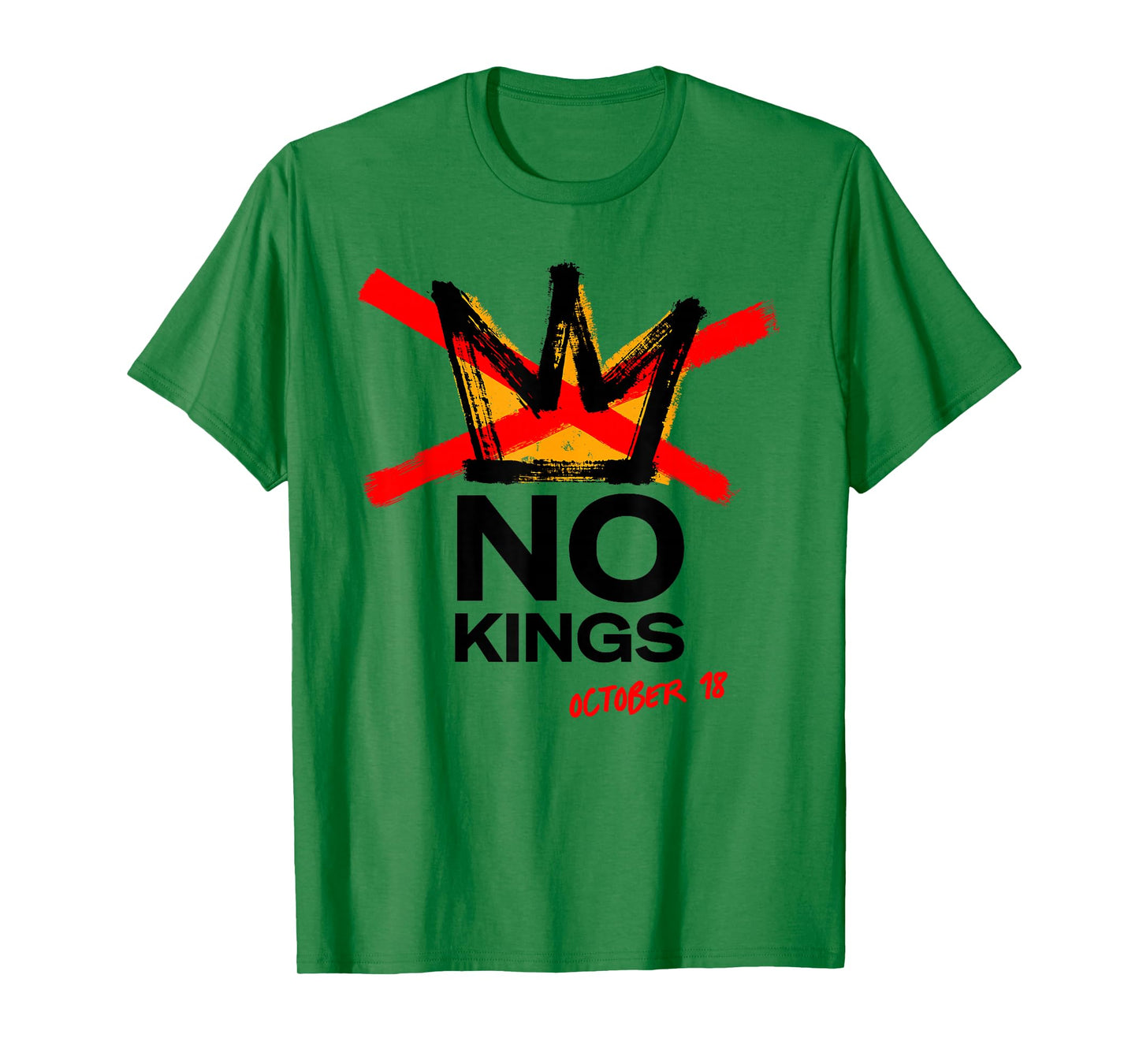 No Kings 10/18/25 Demonstration Patriotic Freedom Statement T-Shirt