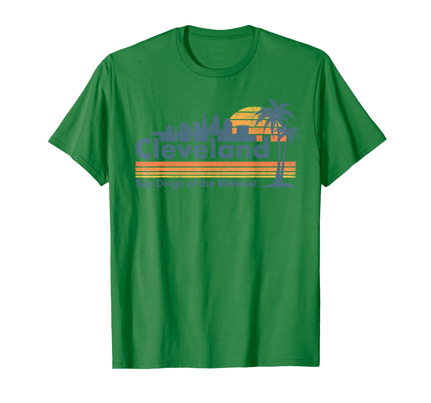 Funny Cleveland Skyline San Diego Of The Midwest Retro Meme T-Shirt