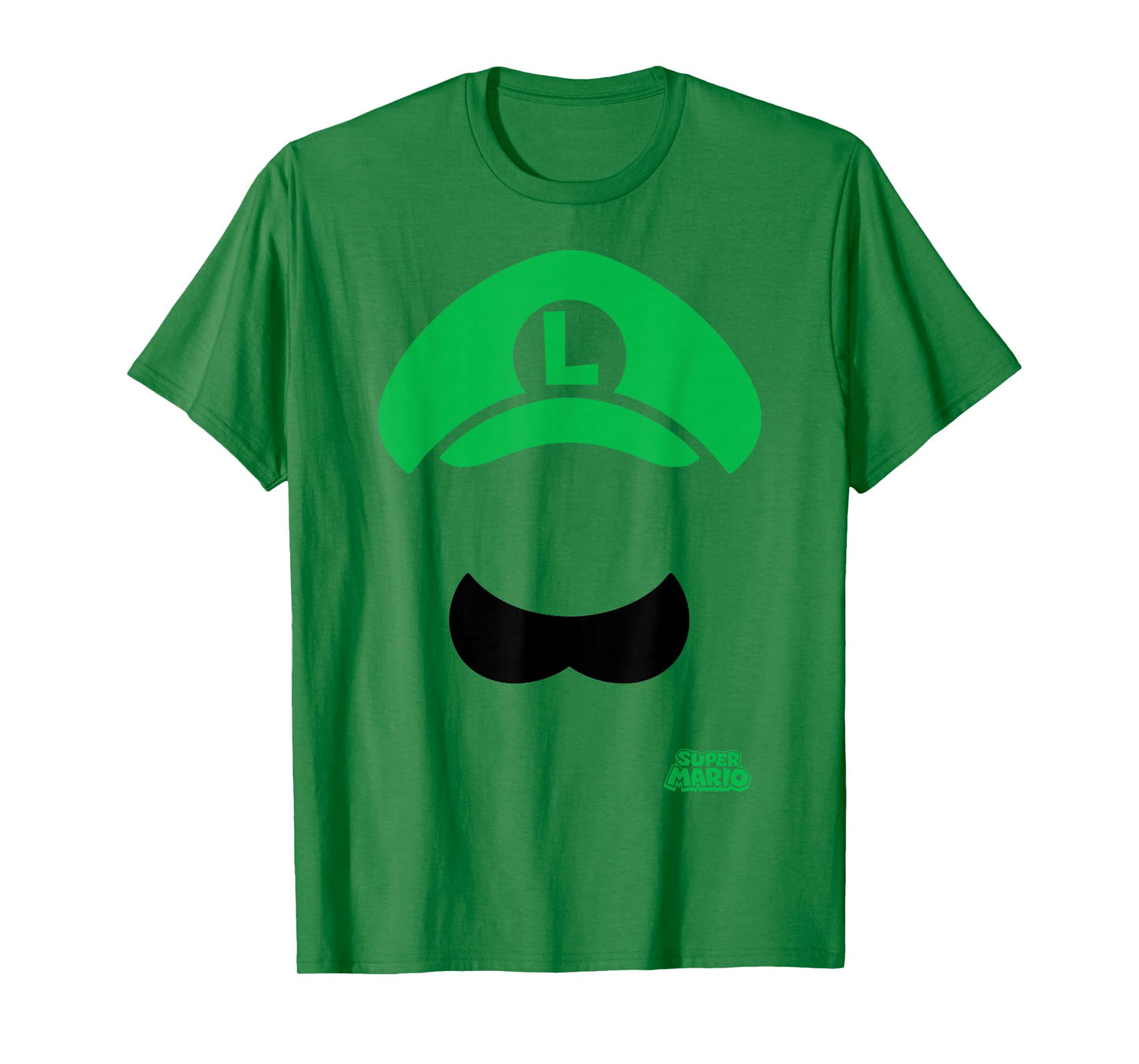 Super Mario Luigi Hat And Mustache T-Shirt
