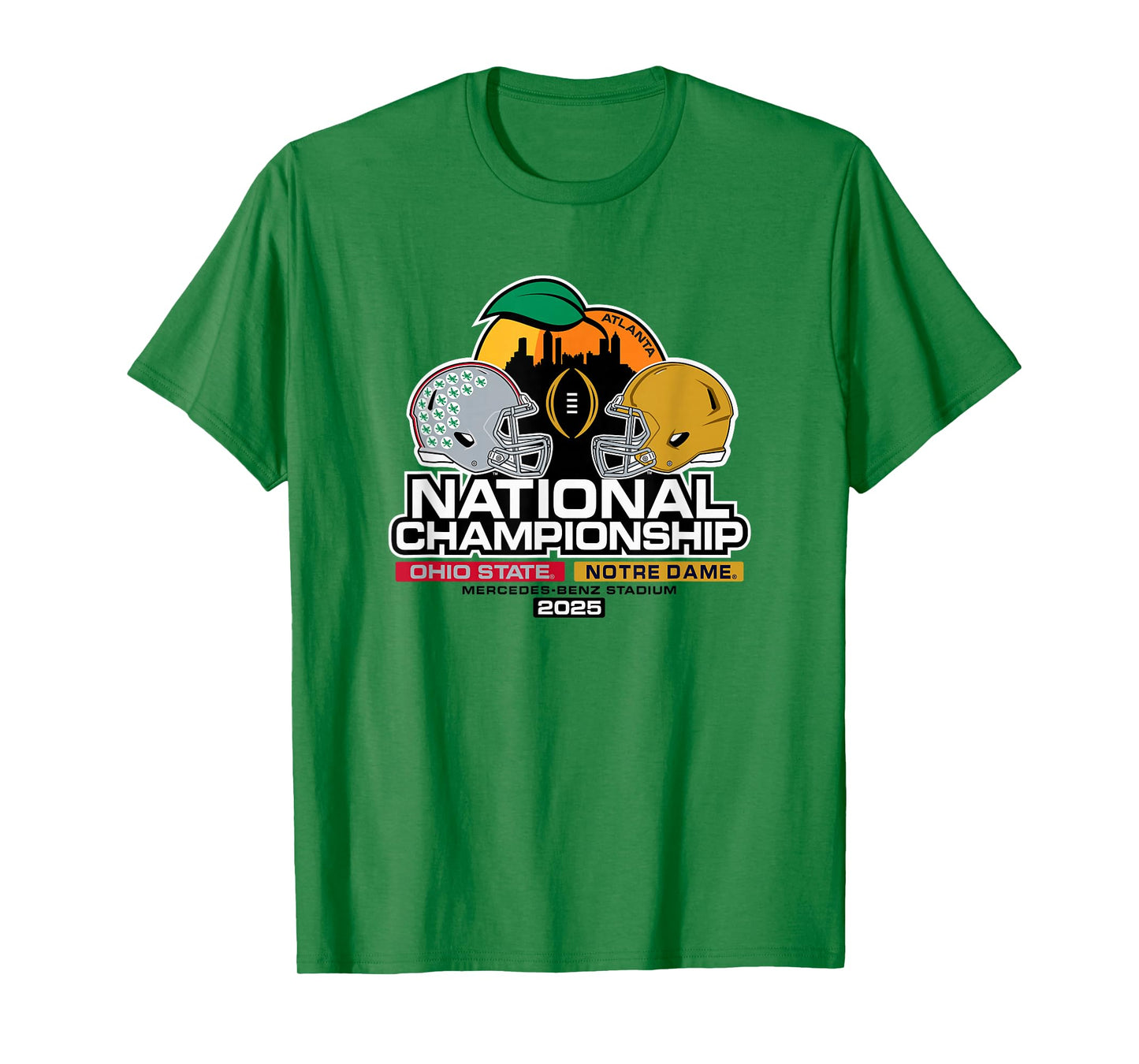 Ohio State vs Notre Dame National Championship 2025 Gray T-Shirt