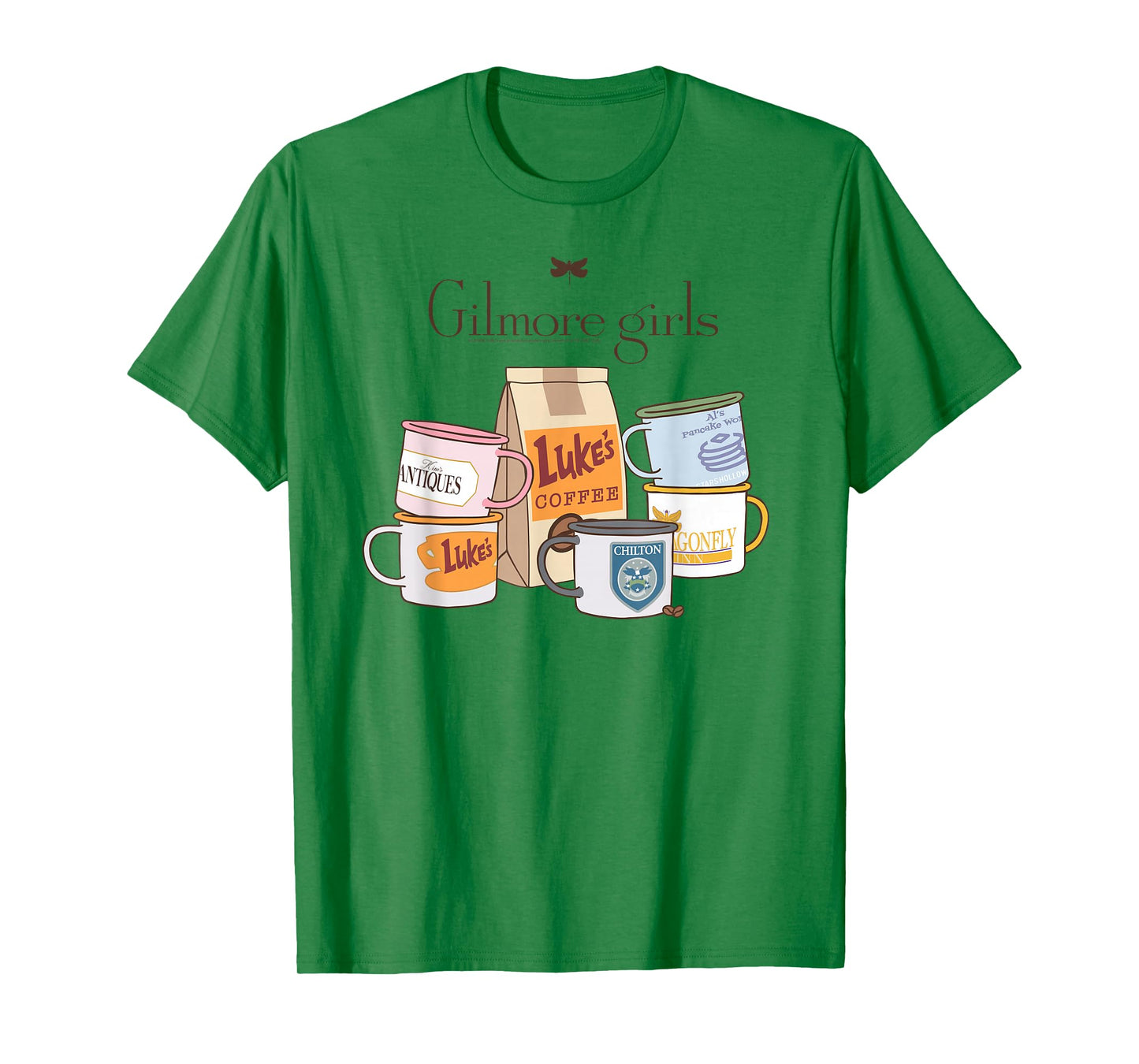 Gilmore Girls Coffee and Mugs with Logo TV Show T-Shirt