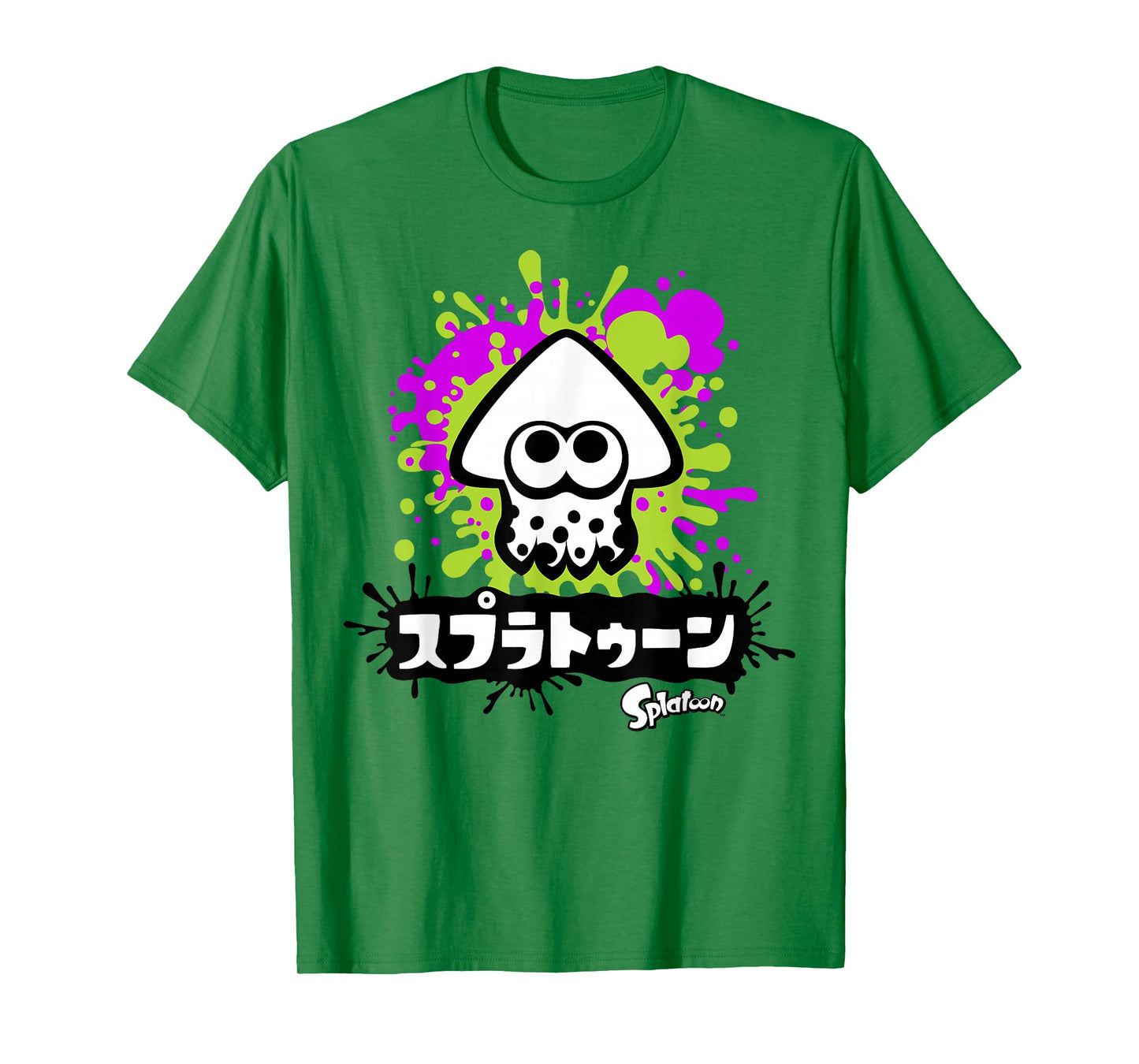 Nintendo Splatoon Inkling Text Splatter Graphic T-Shirt