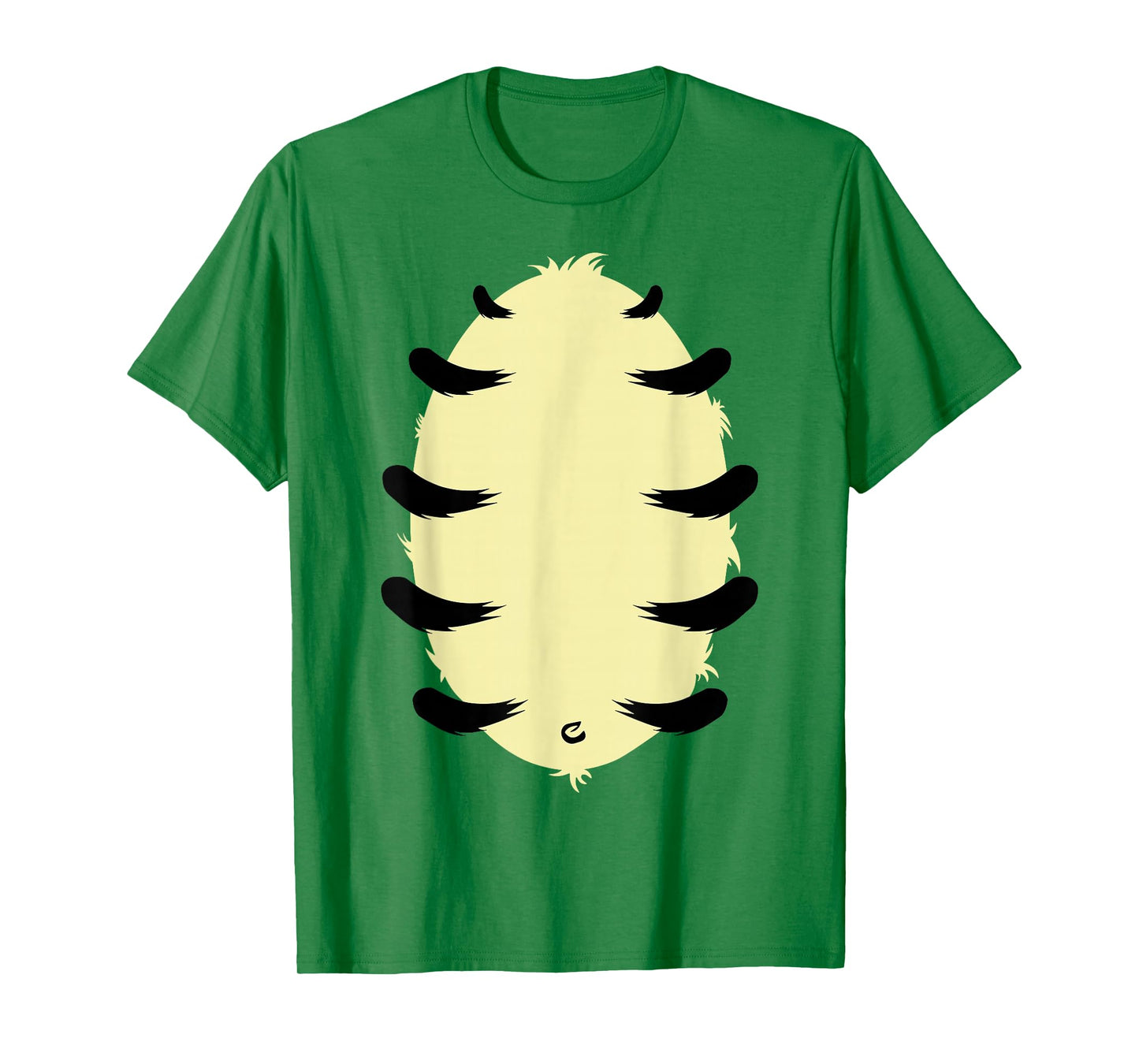 Orange Tiger Belly Hairy Costume Halloween Animal T-Shirt